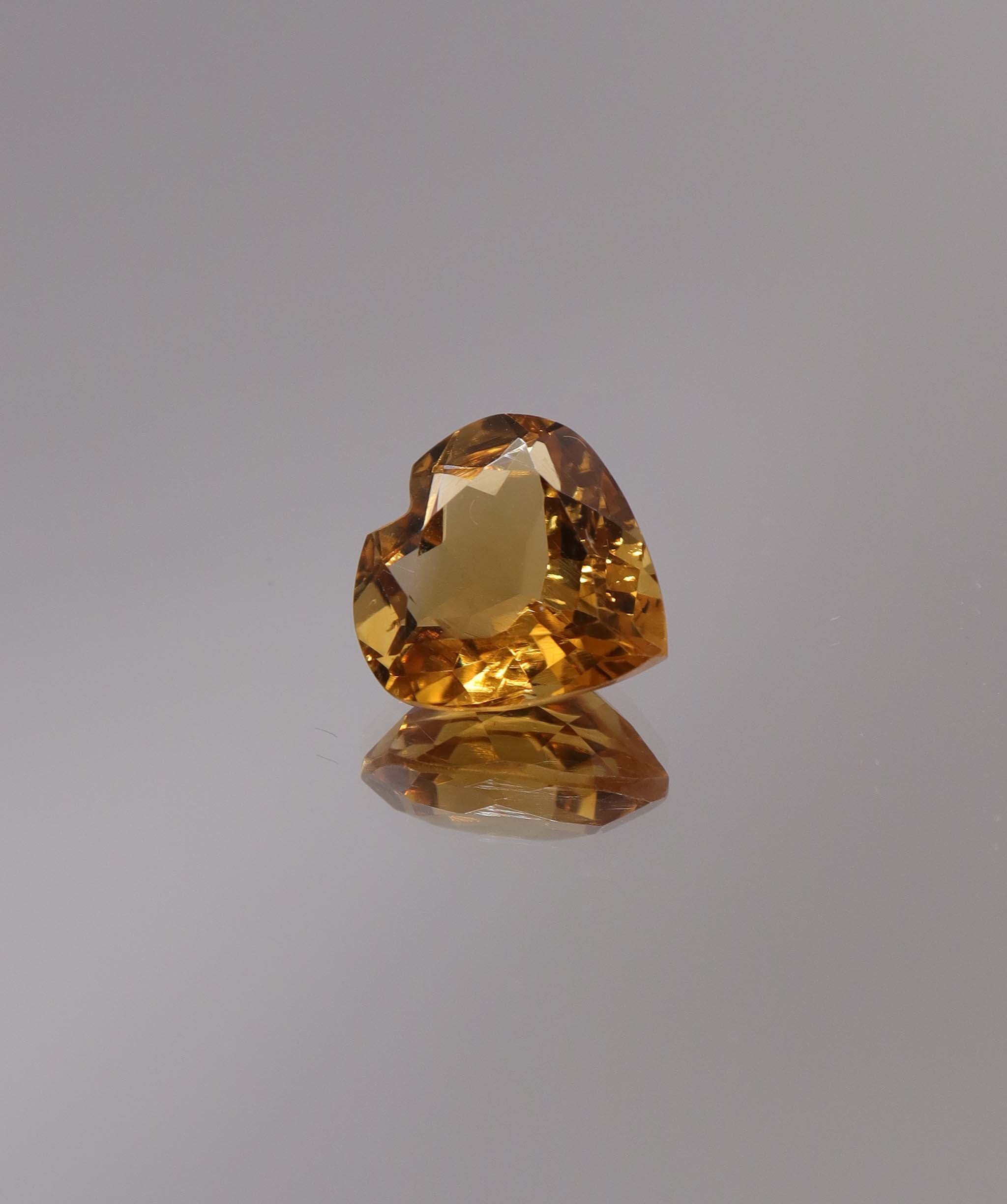 3.64ct Citrine Heart  DXBCS1276