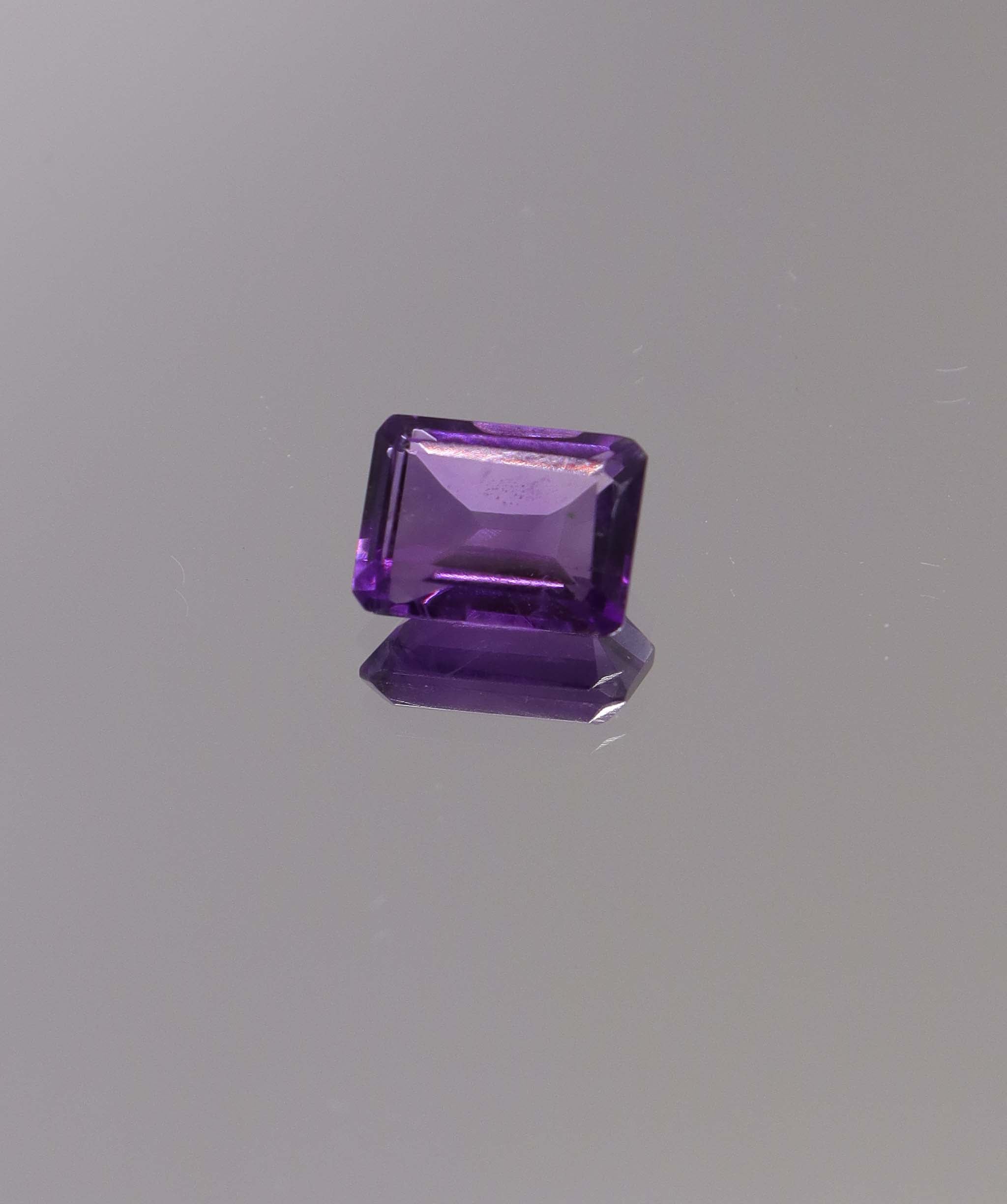 1.34ct Amethyst Emerald cut single DXBCS1268