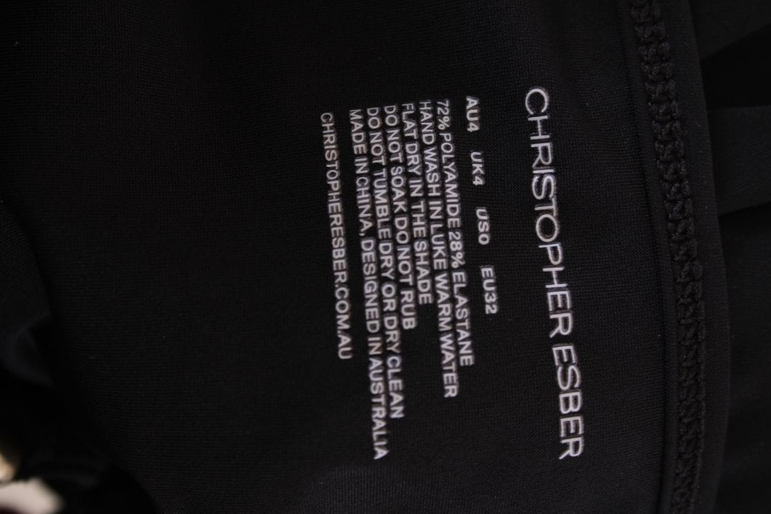 Christopher Esber S/S Cut Out Slip Dress Black 4