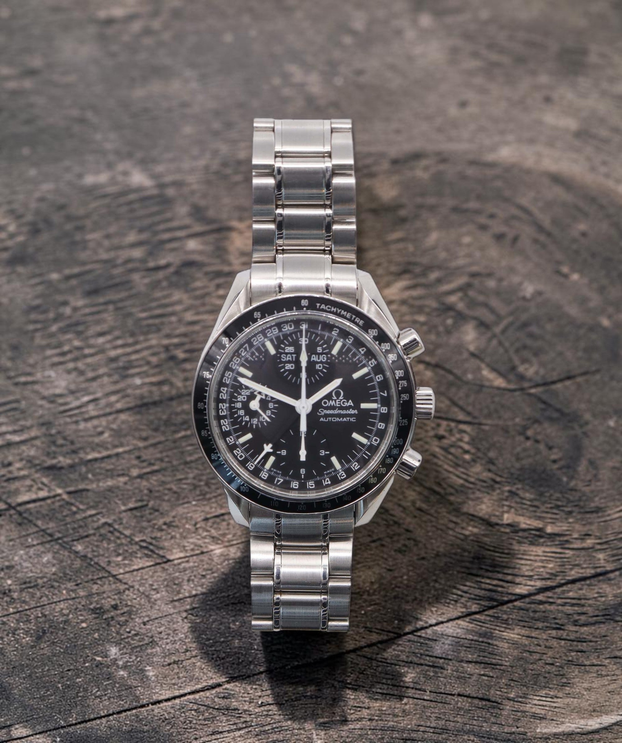OMEGA Black Face 3520.5 Stainless Steel Watch DXBS6426