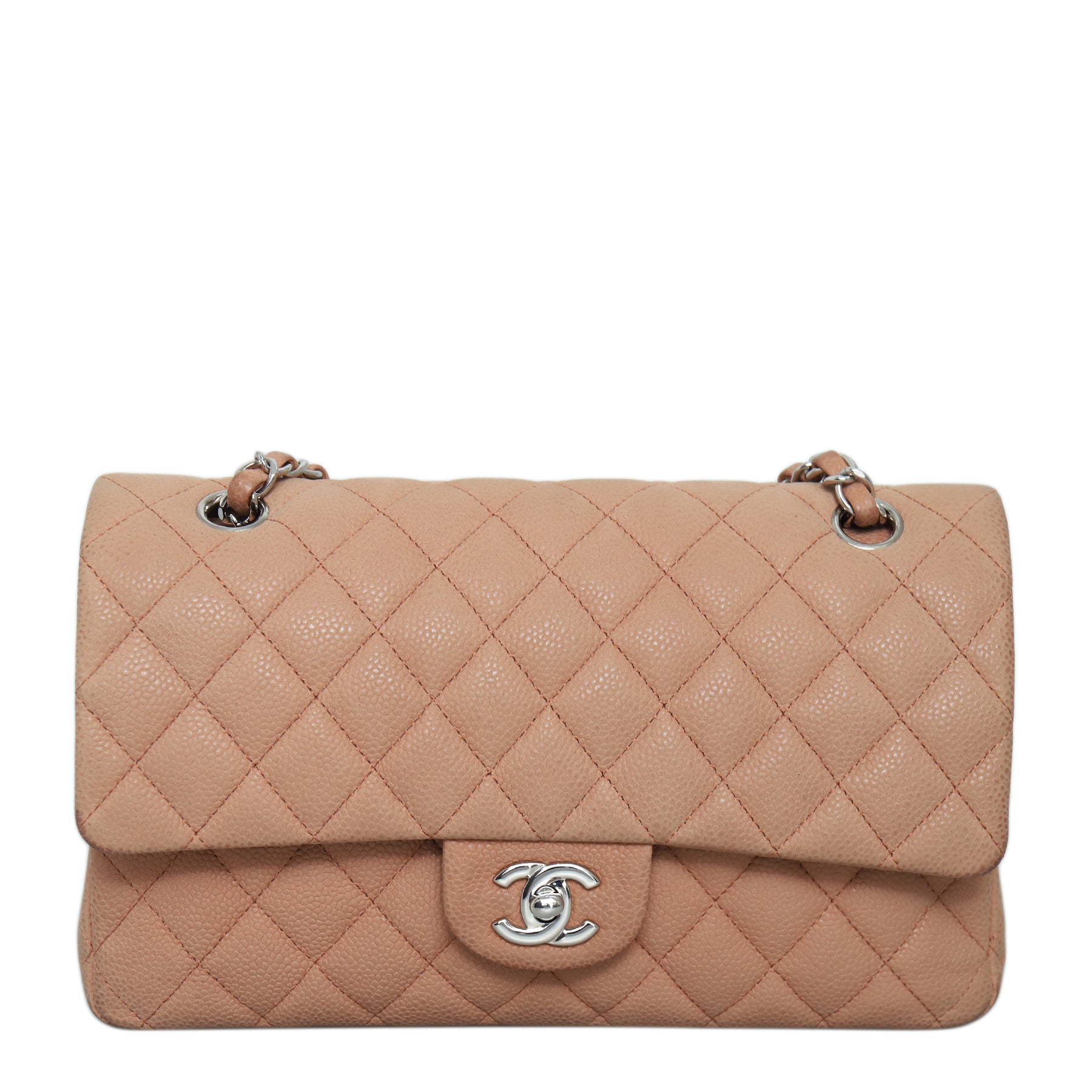 Chanel Suede Caviar Medium Double Flap Bag CHA11246B