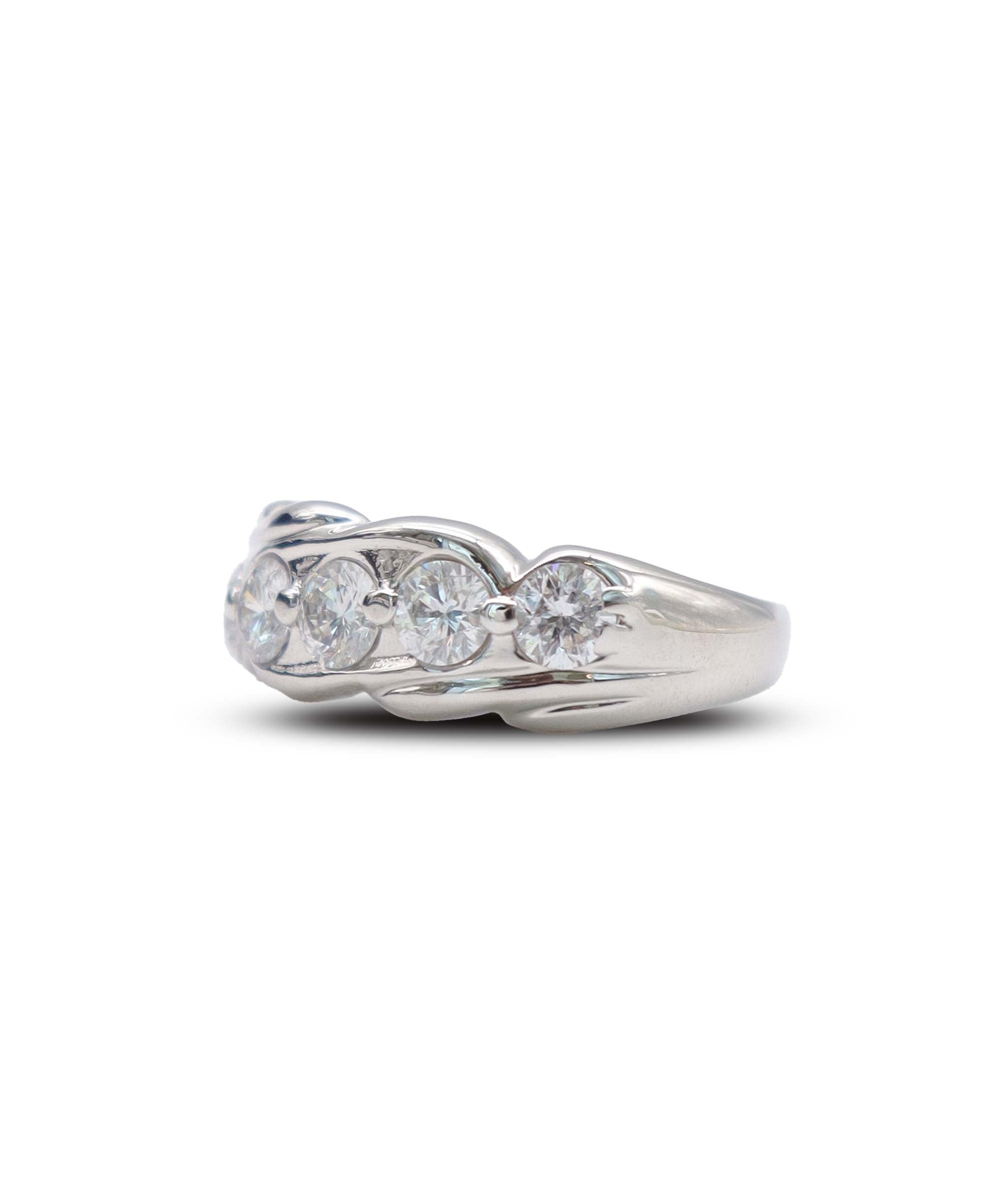 Pt900 diamond ring J0127UT9J6 DXBS6423