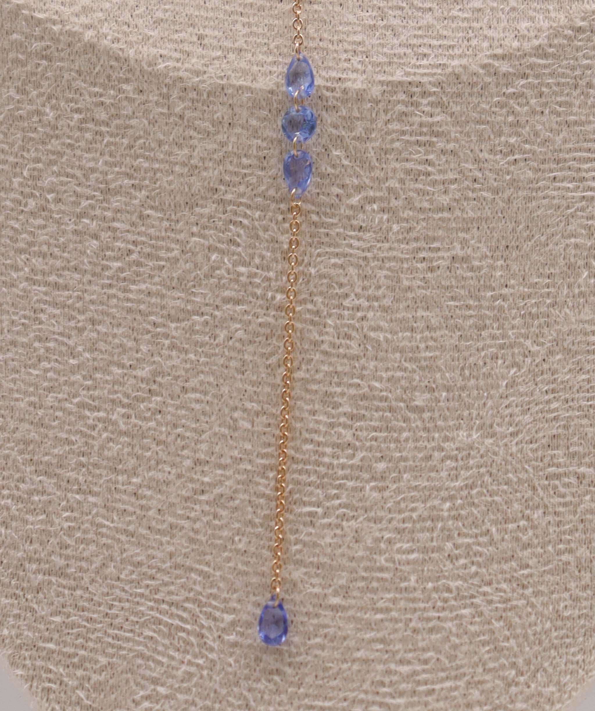 4.52ct WHITE ROSECUT BLUE SAPPHIRE PEAR RSS (H)