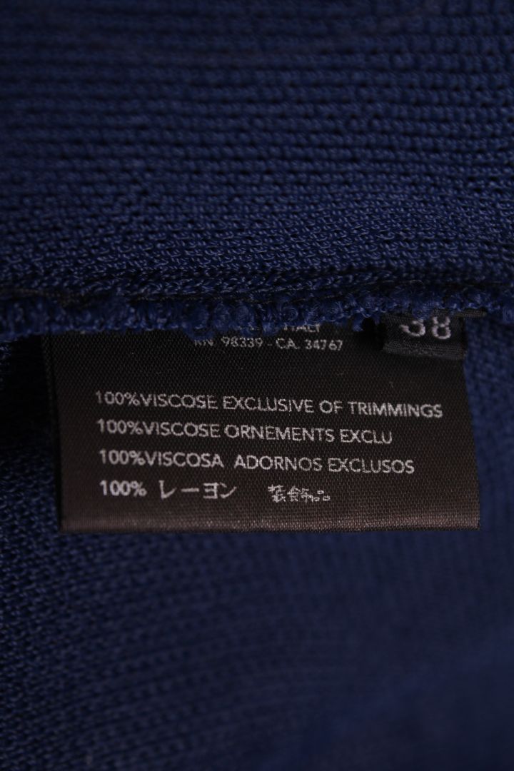 Prada L/S Mesh Knit Cardigan Navy 10