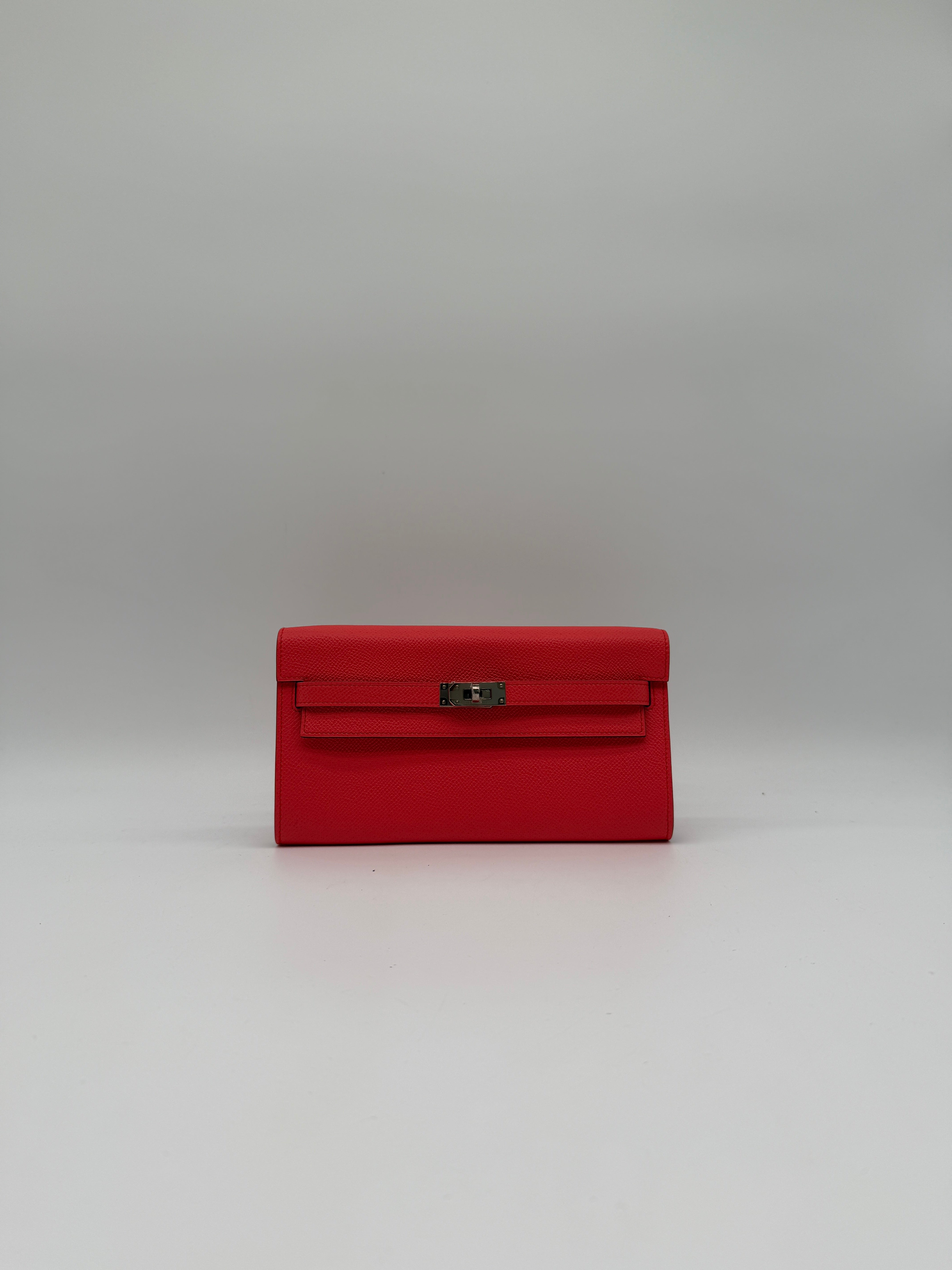 Hermès Kelly To Go Rose Texas Epsom Palladium Hardware