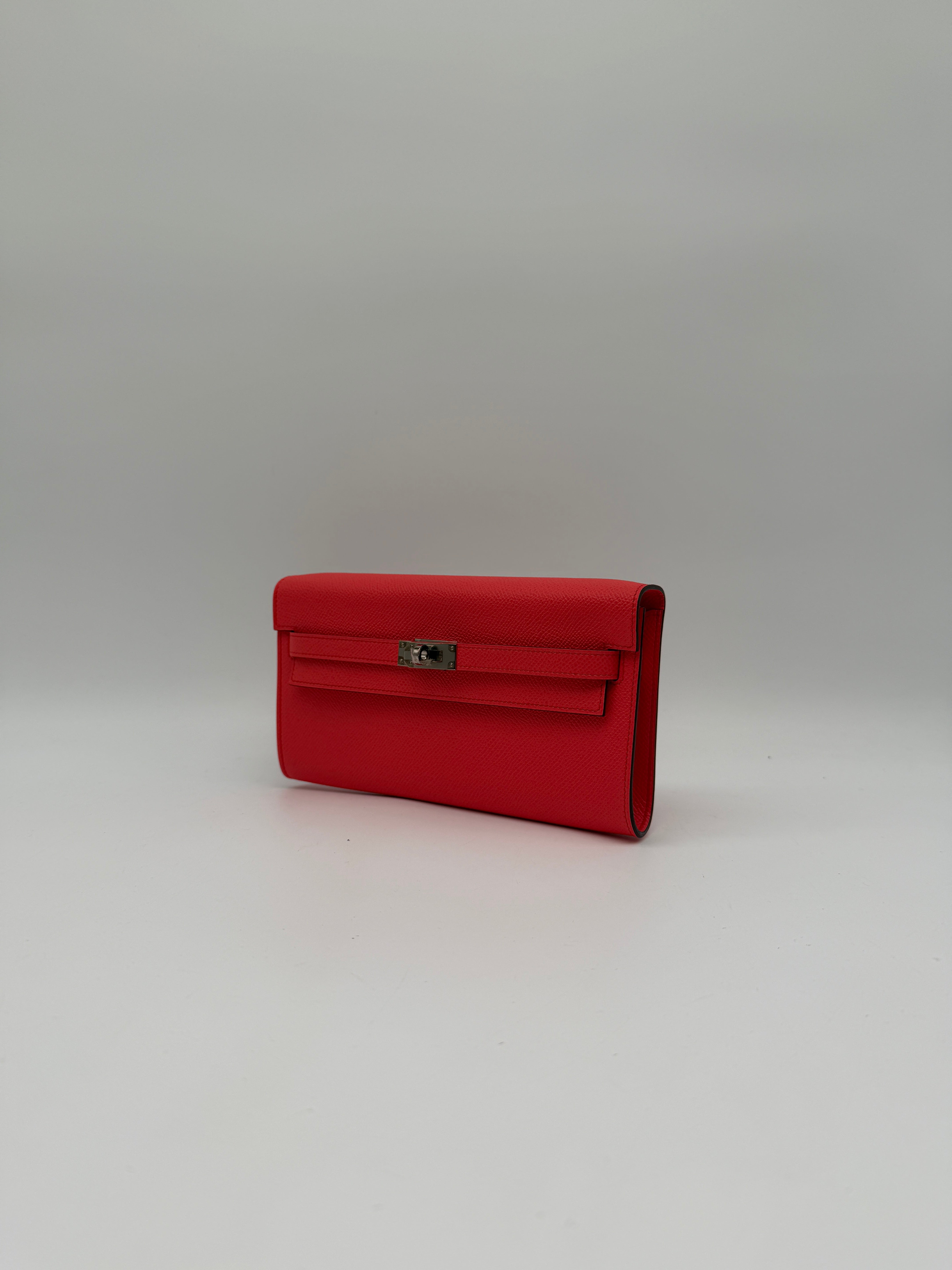 Hermès Kelly To Go Rose Texas Epsom Palladium Hardware