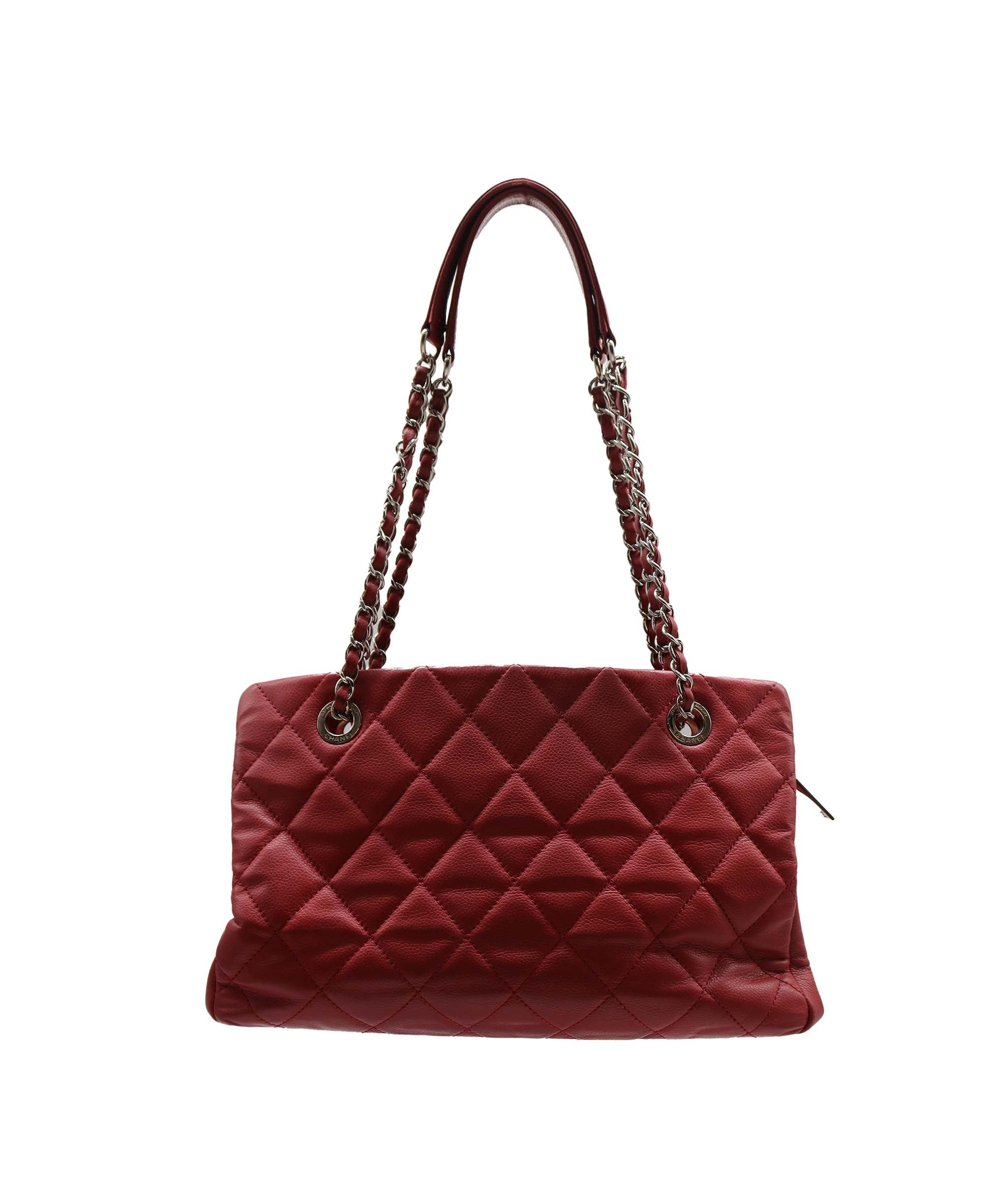 Chanel Shopping Tote Red Soft Caviar SHW SKC1339