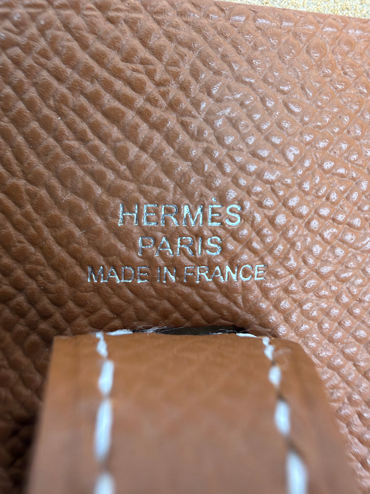 Hermès Mini Evelyne Gold Epsom Palladium Hardware