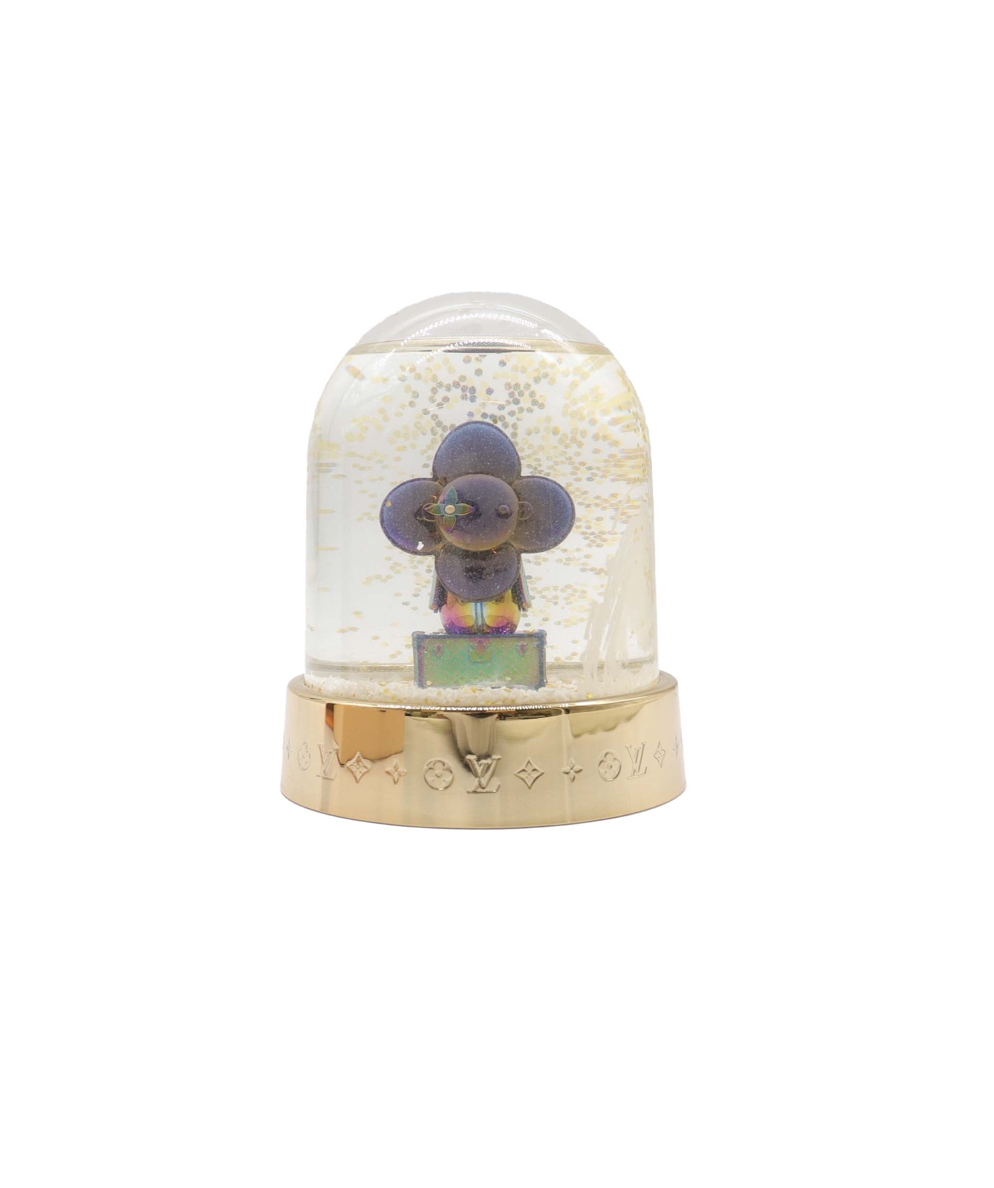 LOUIS VUITTON Vivienne Snow Globe VIP Limited Clear Gold R97453 LV Auth 53406A DXBV0069