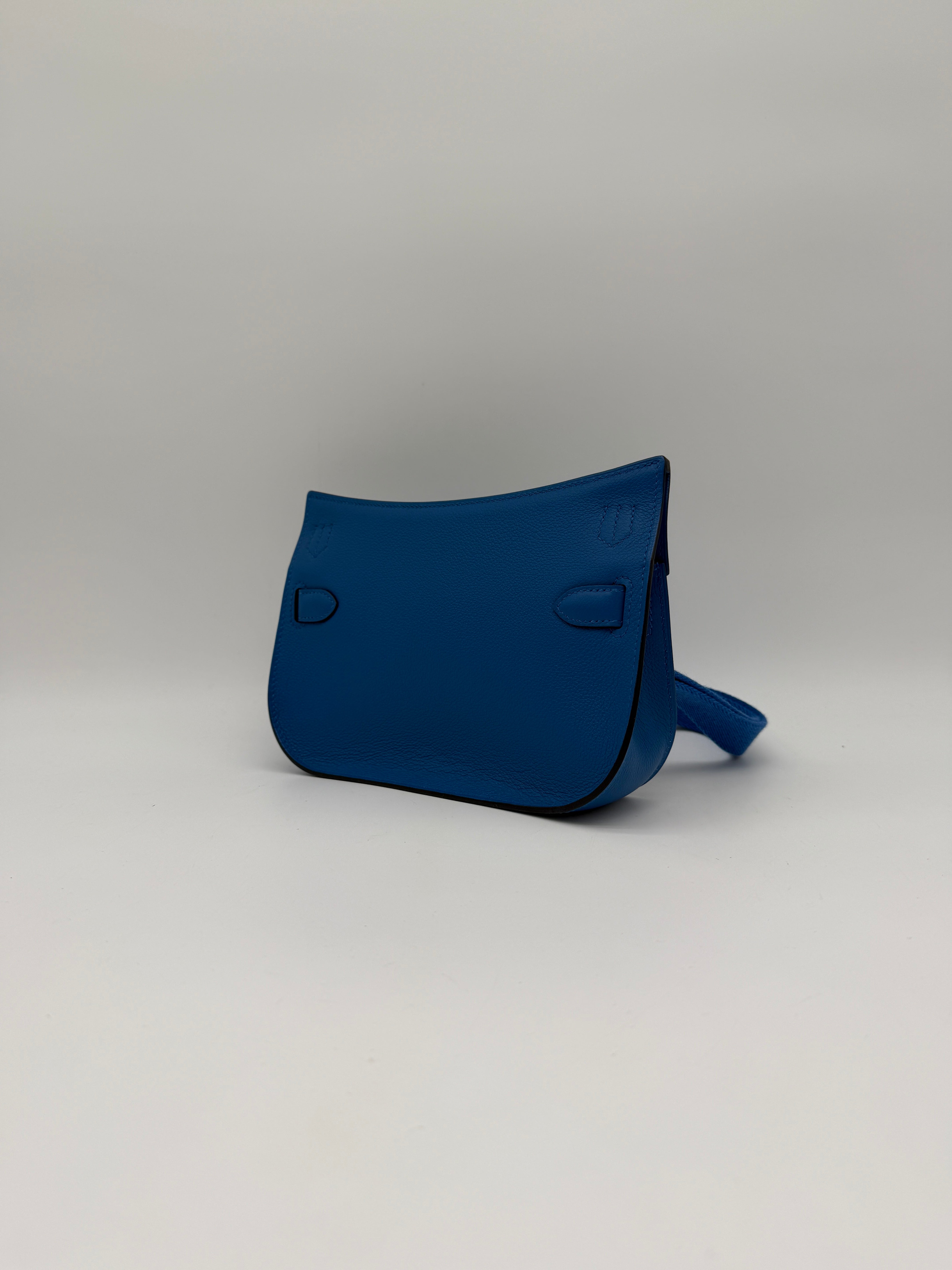 Hermès Mini Jypsiere Evercolor Blue Zellige Palladium Hardware