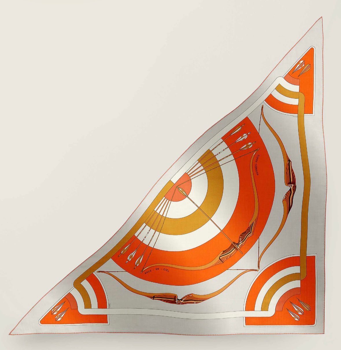 Hermes 140cm Cashmere/ Silk Large Triangle Scarf - in Box