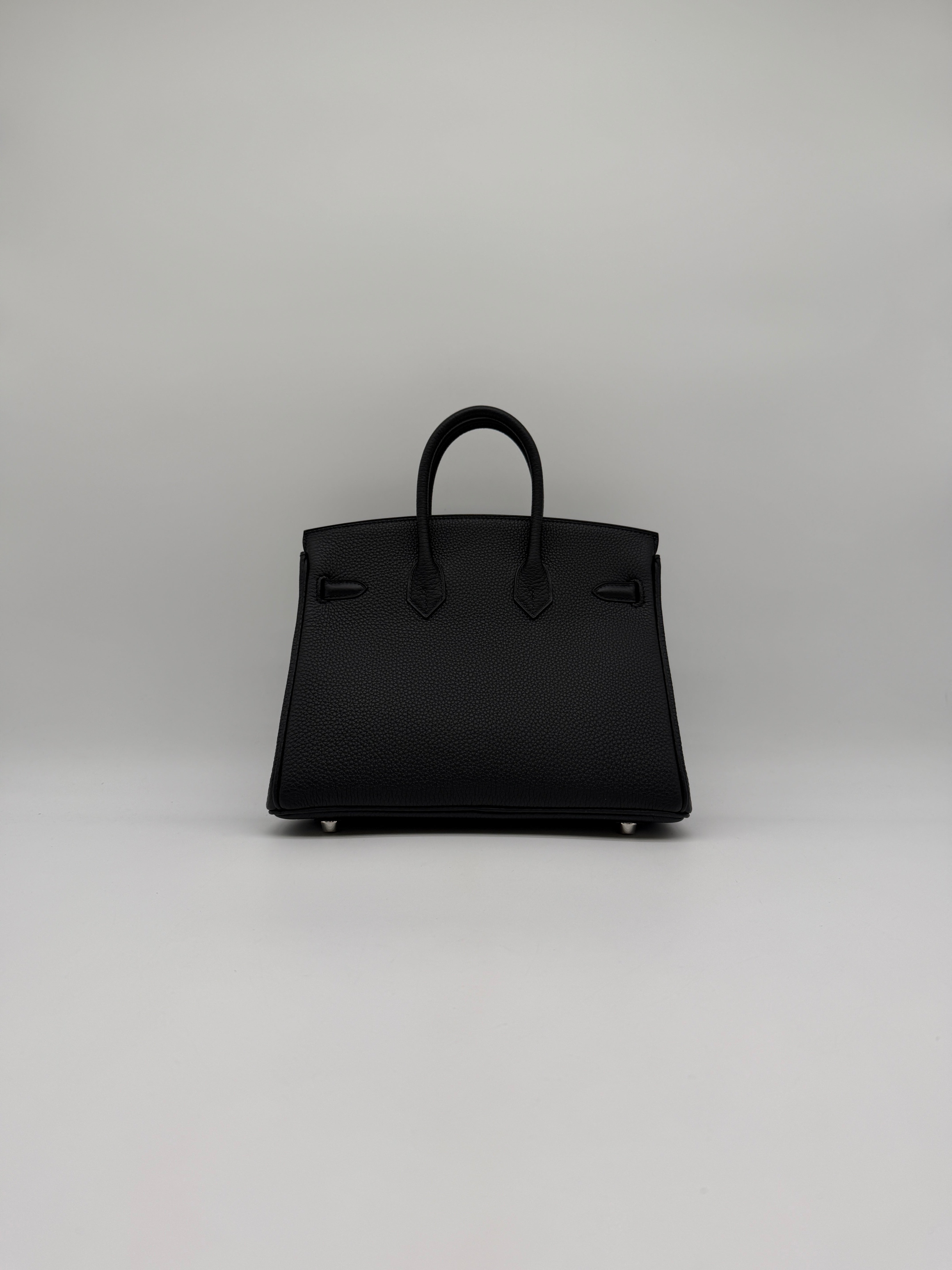Hermès Birkin 25 Black Togo Palladium Hardware