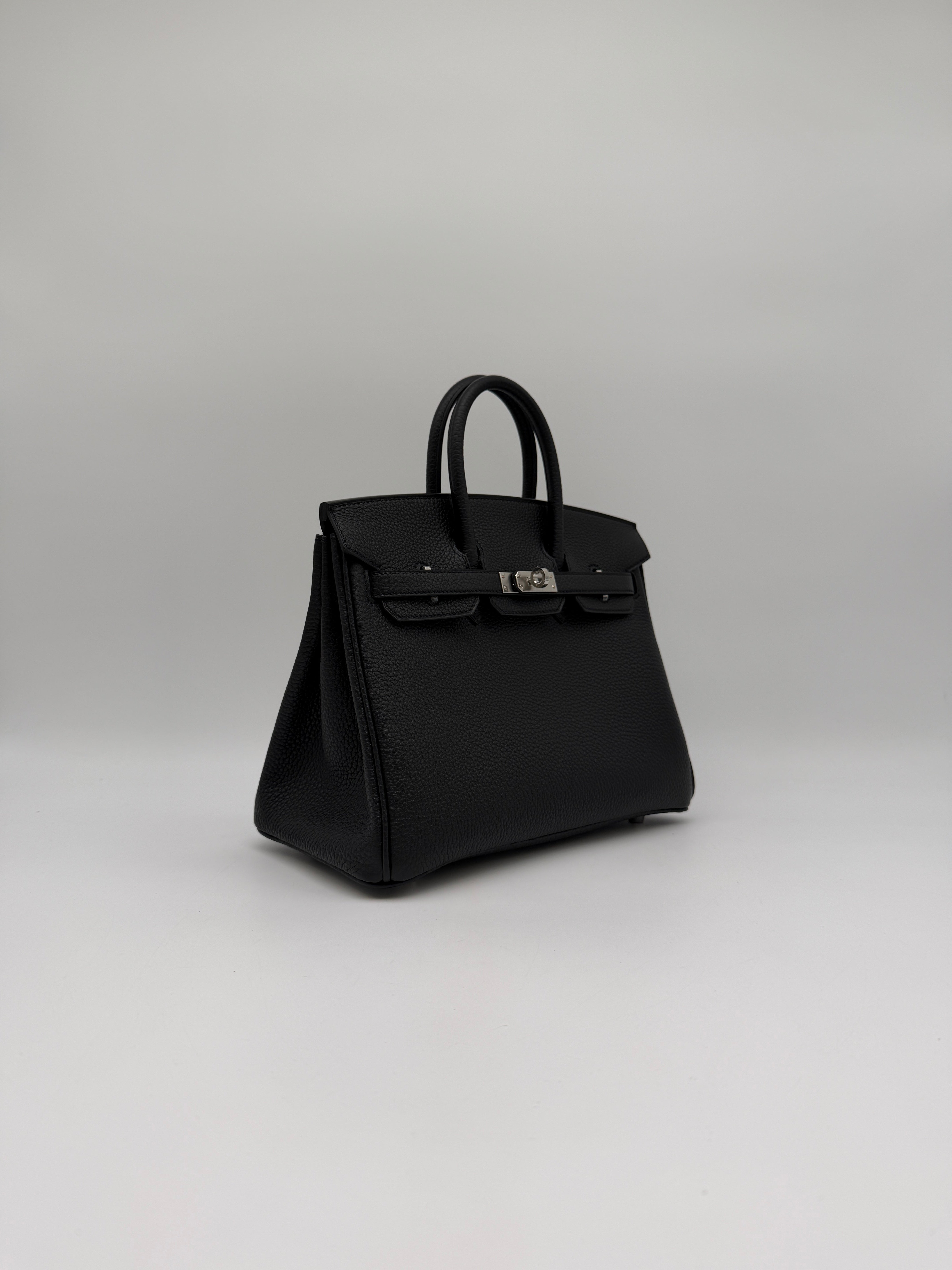 Hermès Birkin 25 Black Togo Palladium Hardware