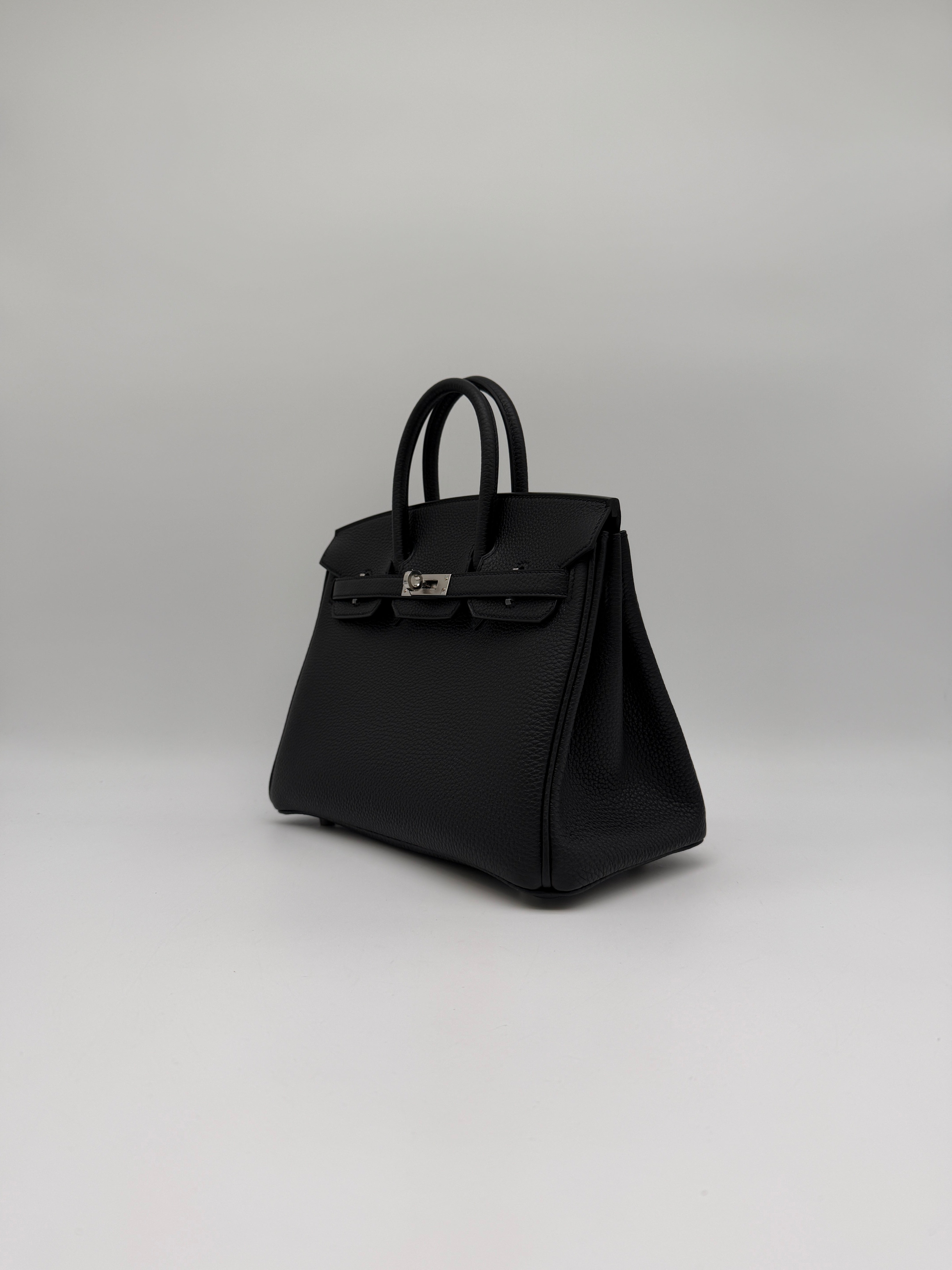 Hermès Birkin 25 Black Togo Palladium Hardware