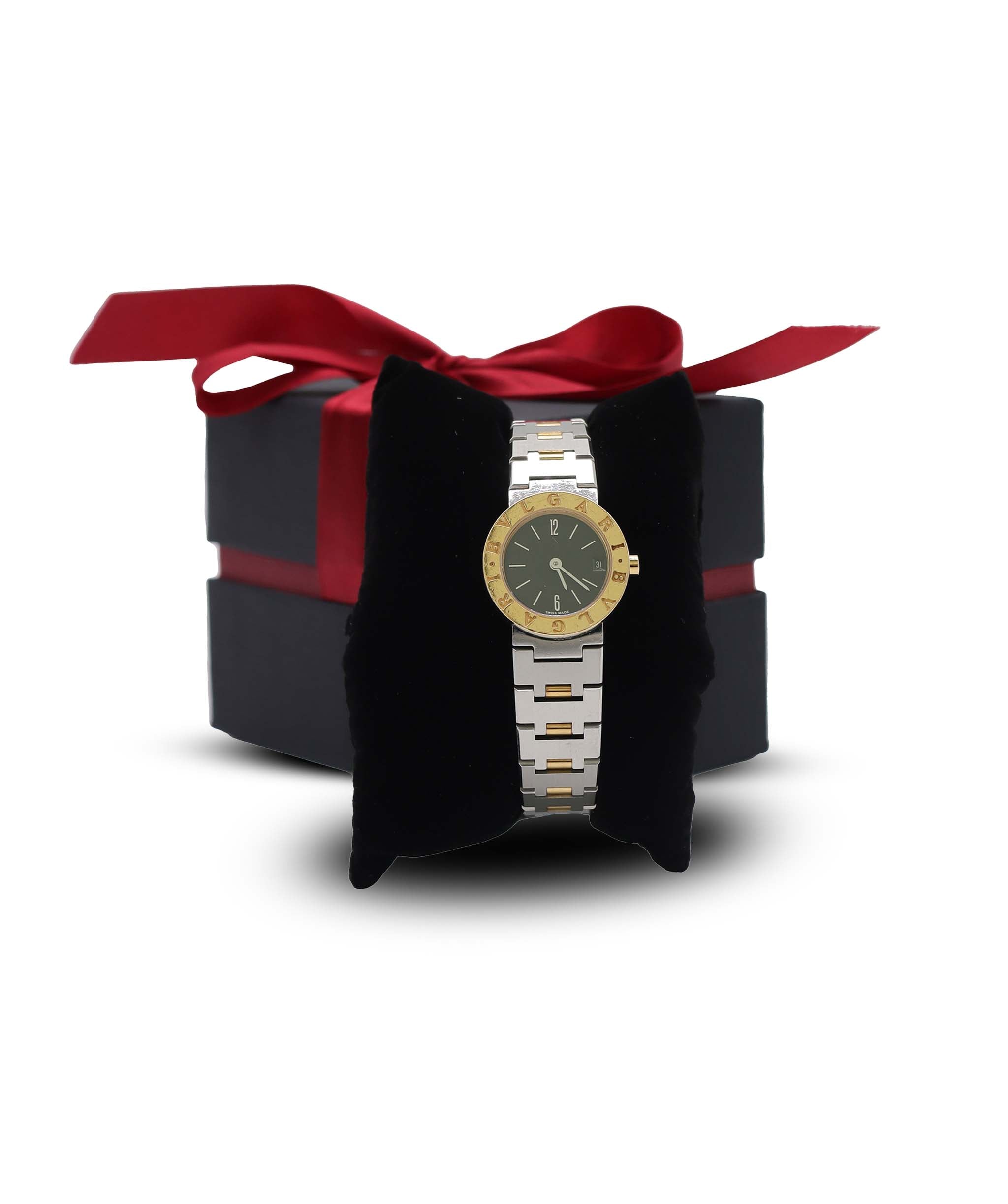 BVLGARI Bulgari Bulgari Combination BB23SGD Vintage Ladies Watch Date Black YG Yellow Gold Quartz Watch BVLGARI BVLGARI DXBS6592