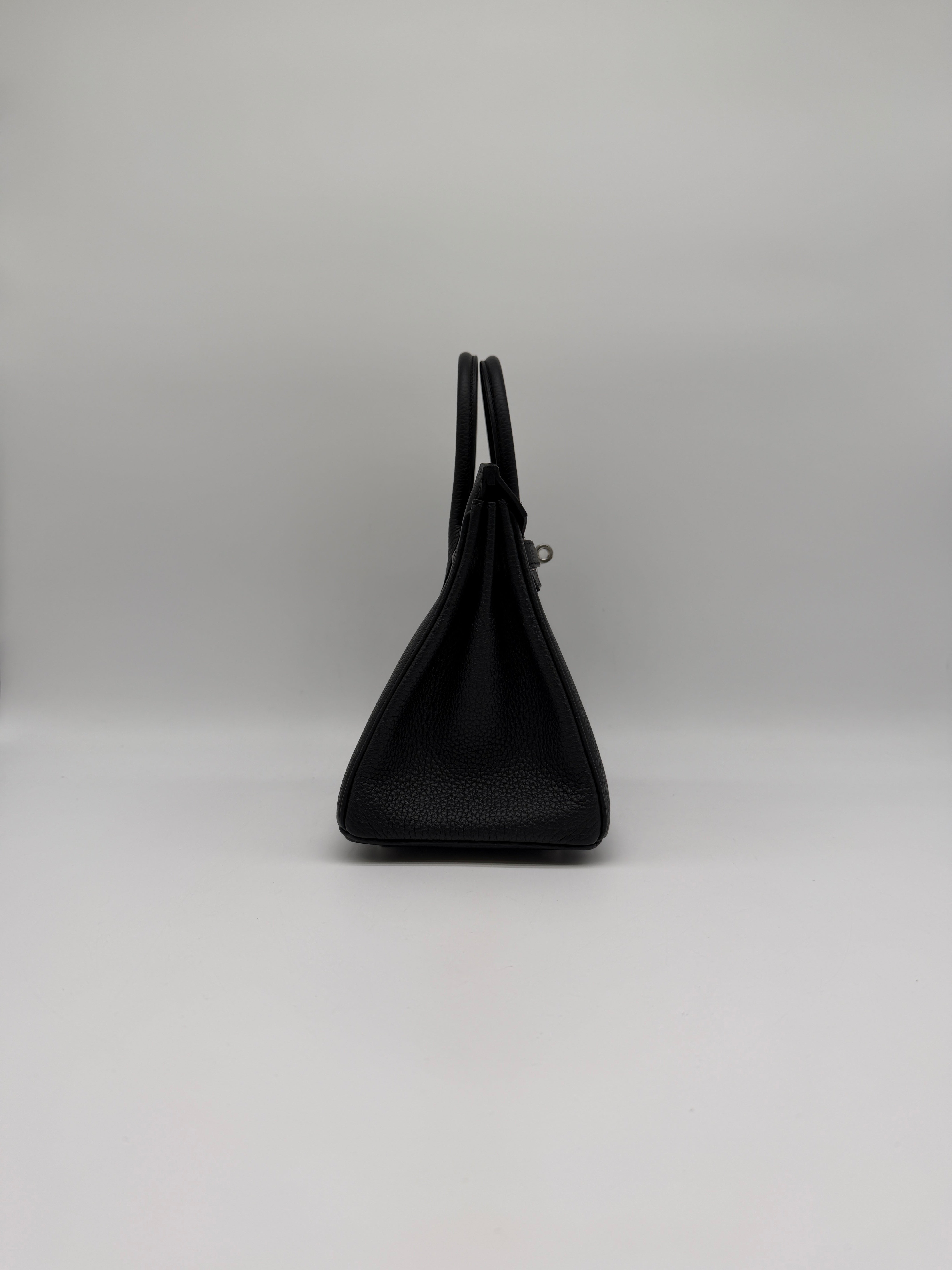 Hermès Birkin 25 Black Togo Palladium Hardware