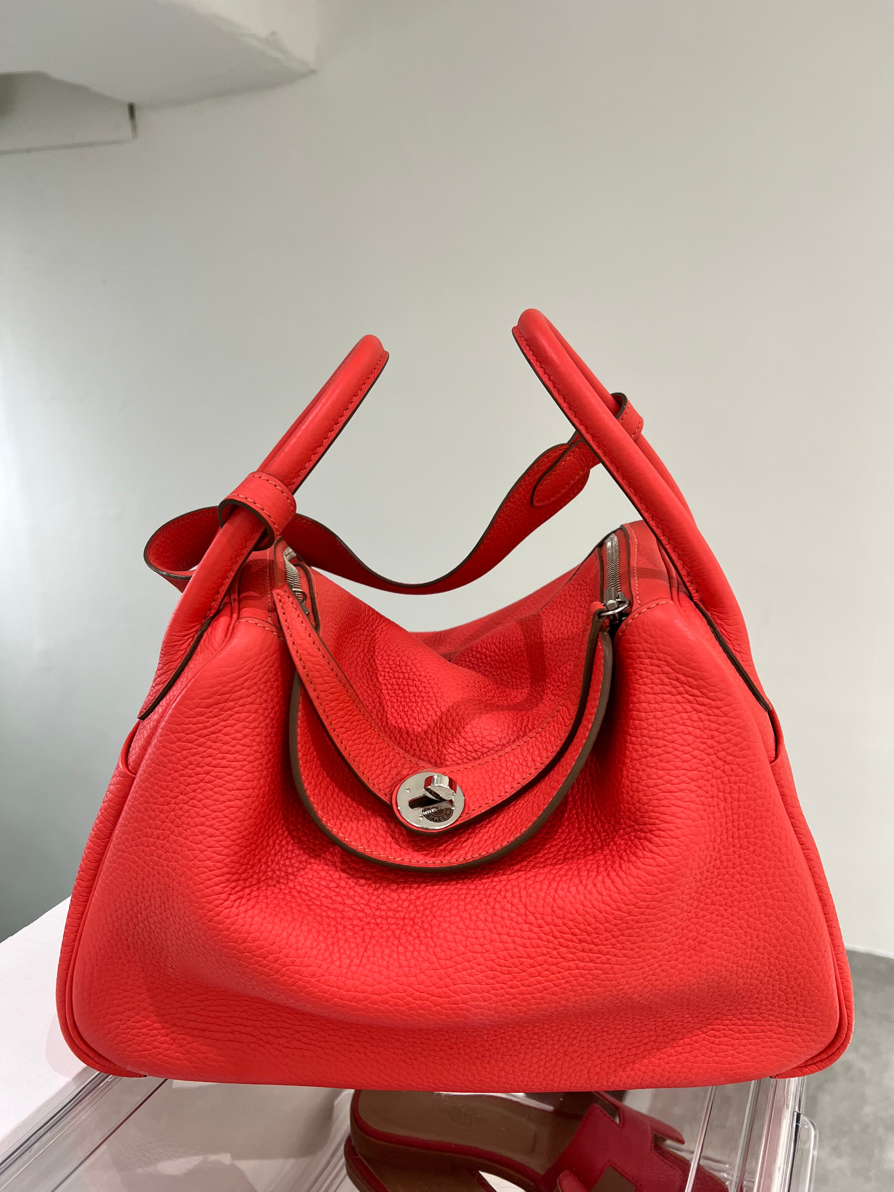 Hermes Lindy Rose Jaipur Clemence PHW #P 2012 SYC2370
