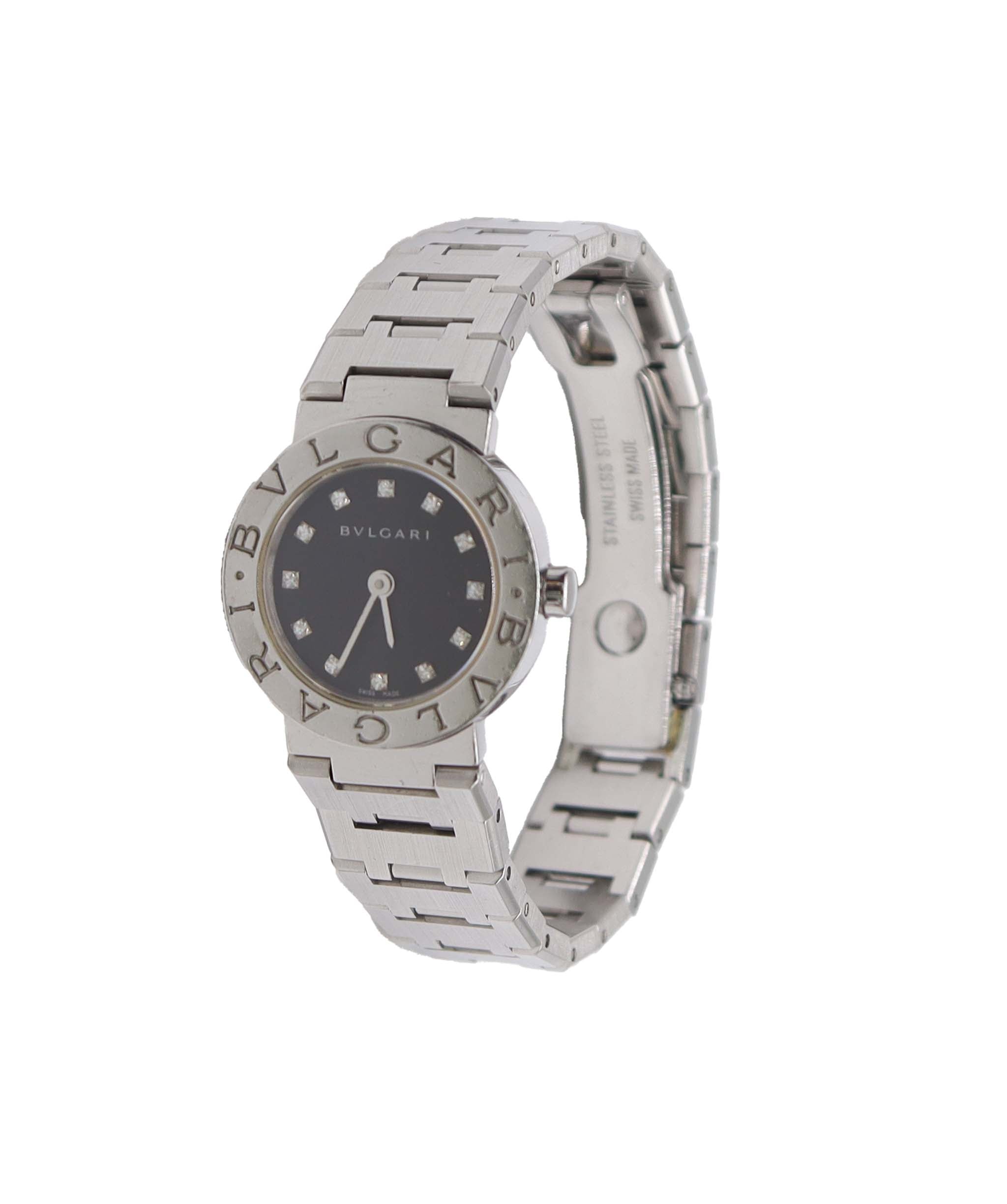 BVLGARI Bulgari Bulgari BB23SS Women's Watch 12P Diamond Silver Quartz Watch BVLGARI Bulgari DXBS6593