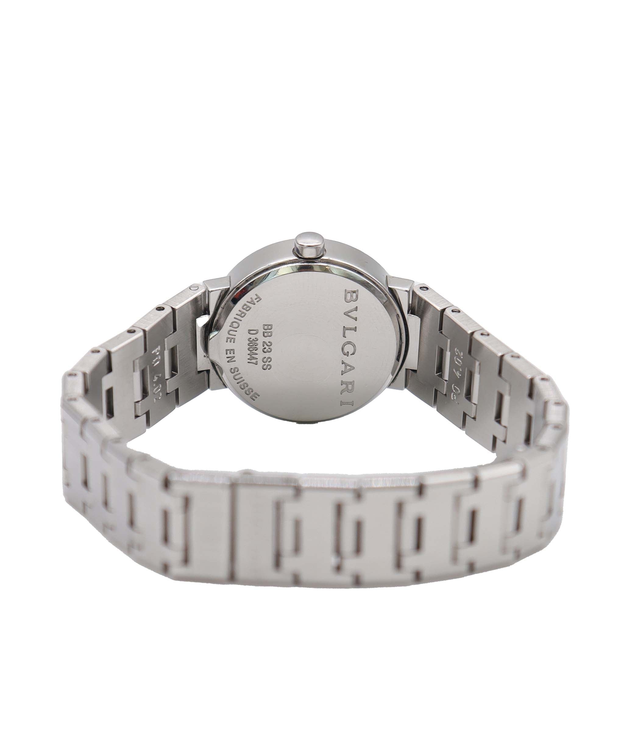 BVLGARI Bulgari Bulgari BB23SS Women's Watch 12P Diamond Silver Quartz Watch BVLGARI Bulgari DXBS6593