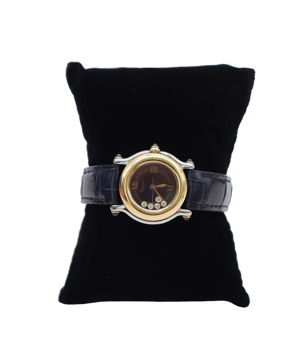 Chopard Happy Sports Combi 27 8246 23 Women's Watch 5P Diamond Black YG Yellow Gold Quartz Happy Sports Chopard DXBS6588