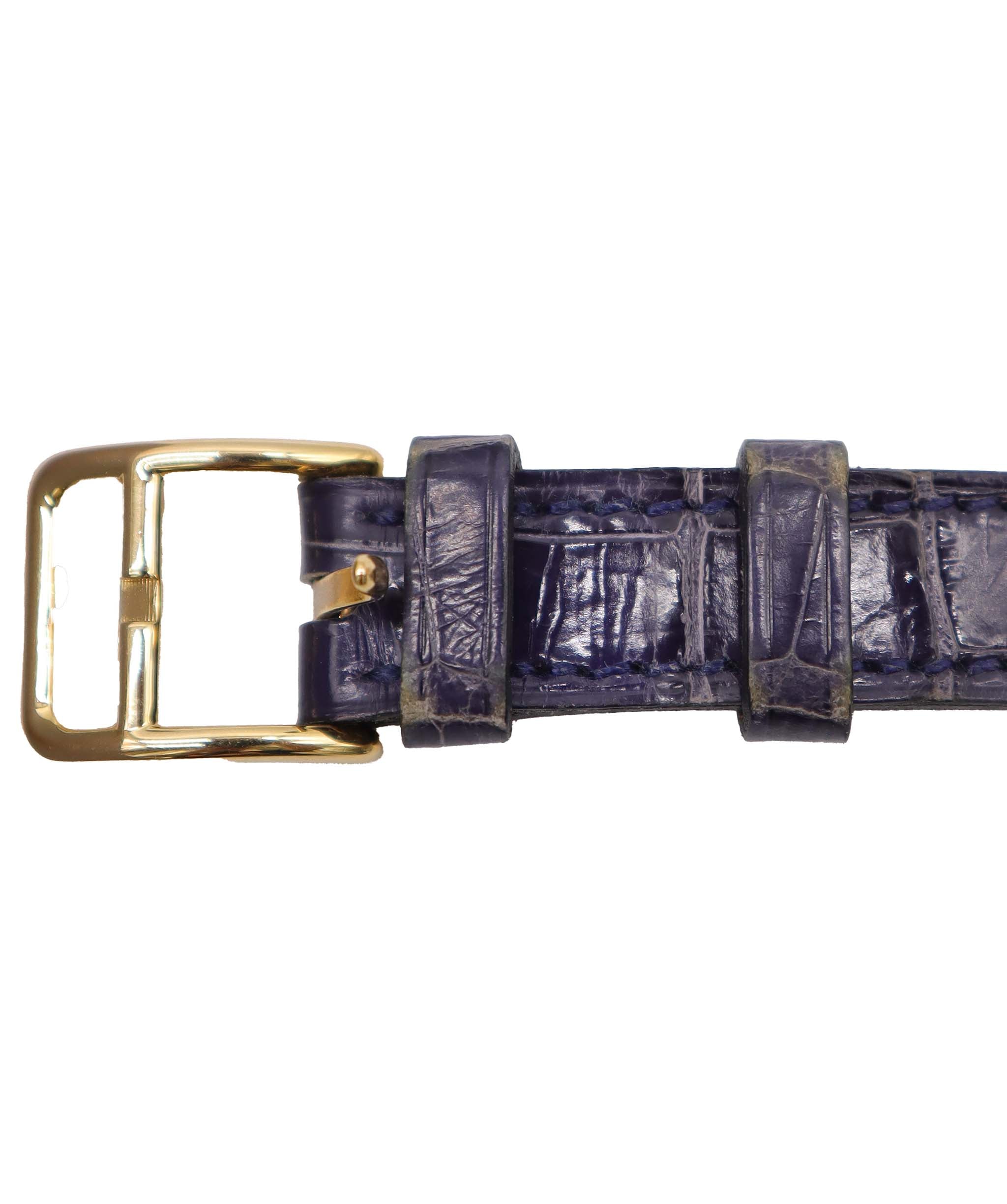 HERMES Kelly Watch, Women's Watch, Gold and Blue Quartz Watch, with Padlock, Hermes Kelly Watch DXBS6586