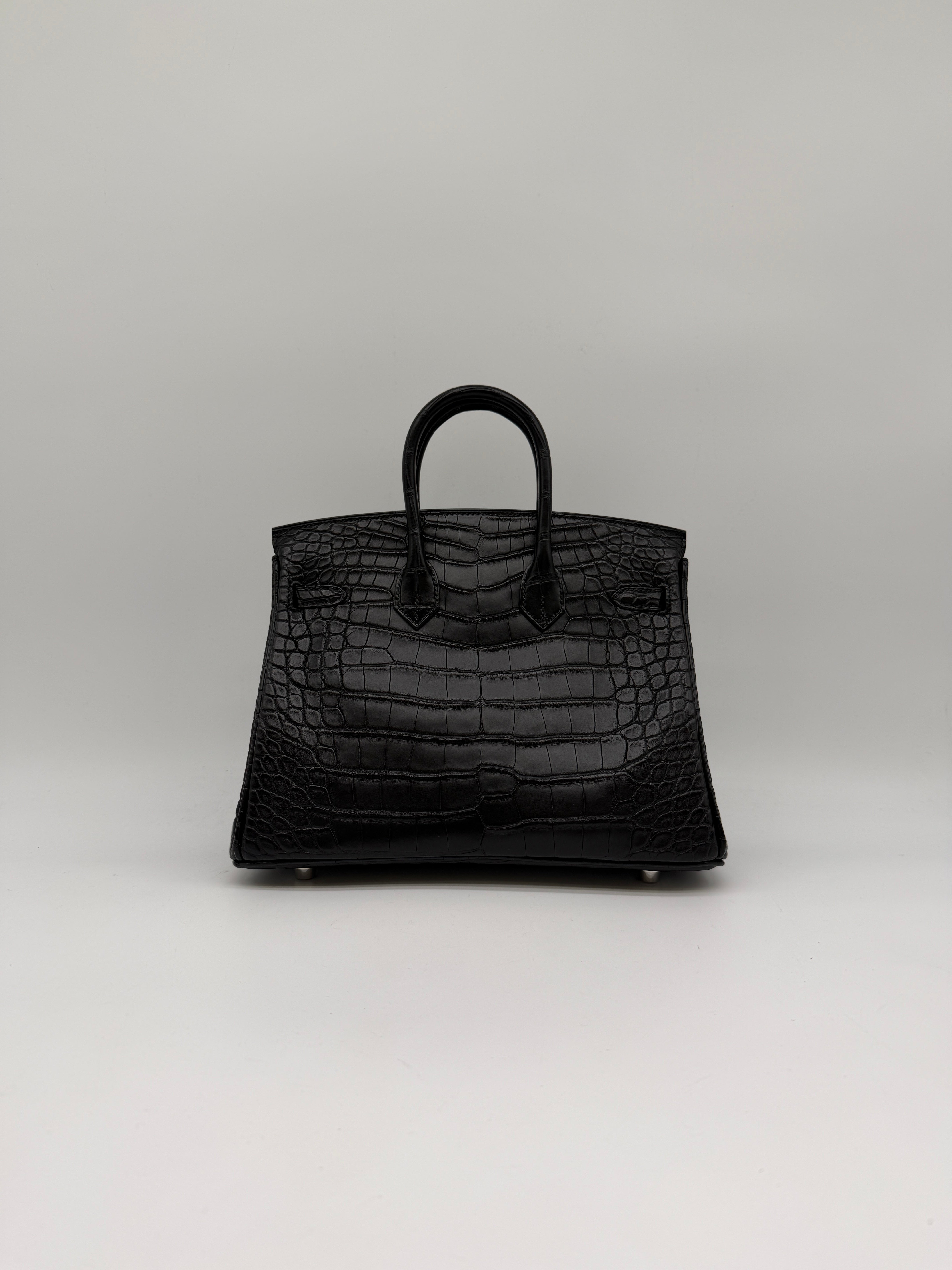 Hermès Birkin 25 Black Matte Palladium Hardware