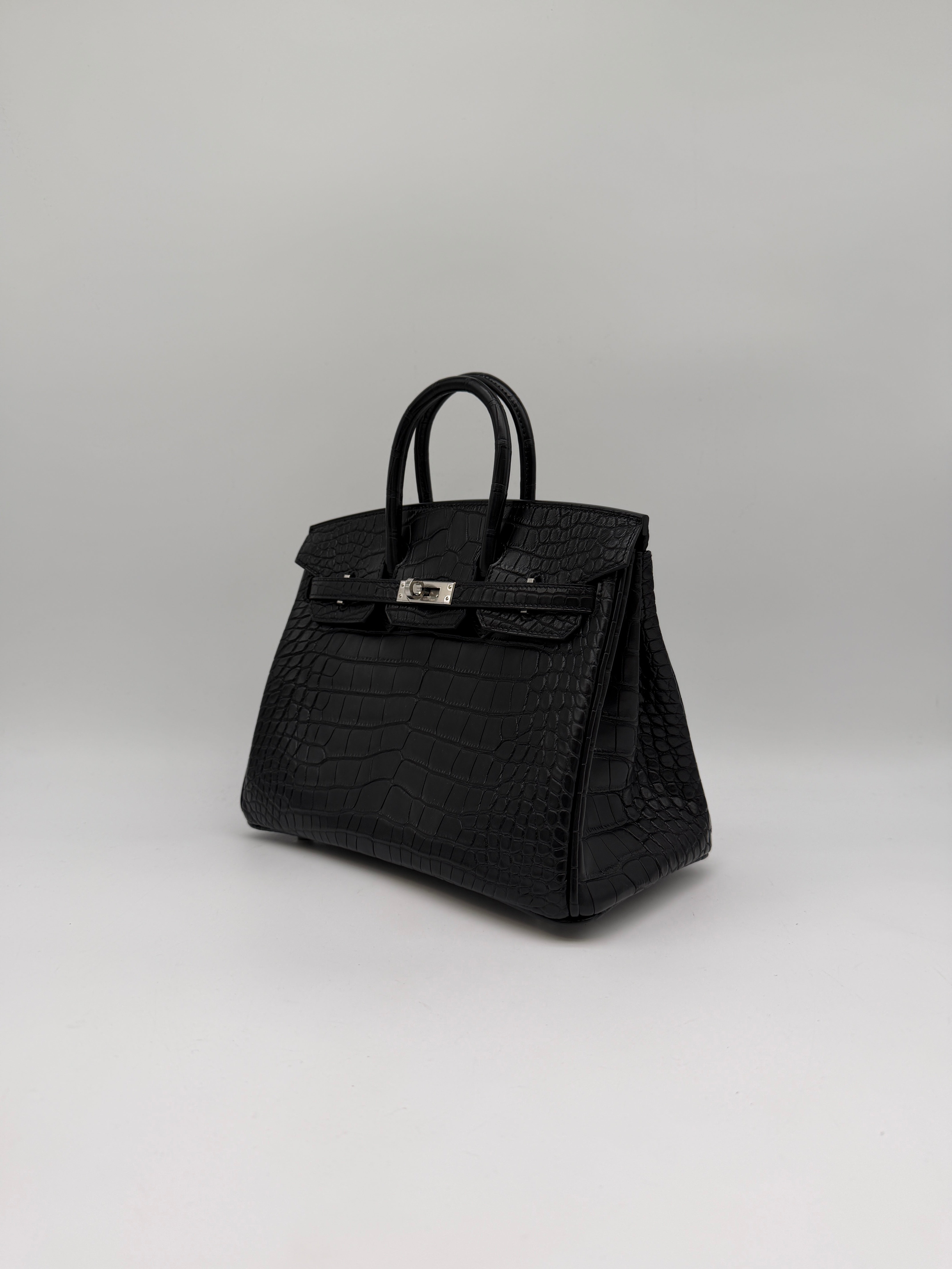 Hermès Birkin 25 Black Matte Palladium Hardware