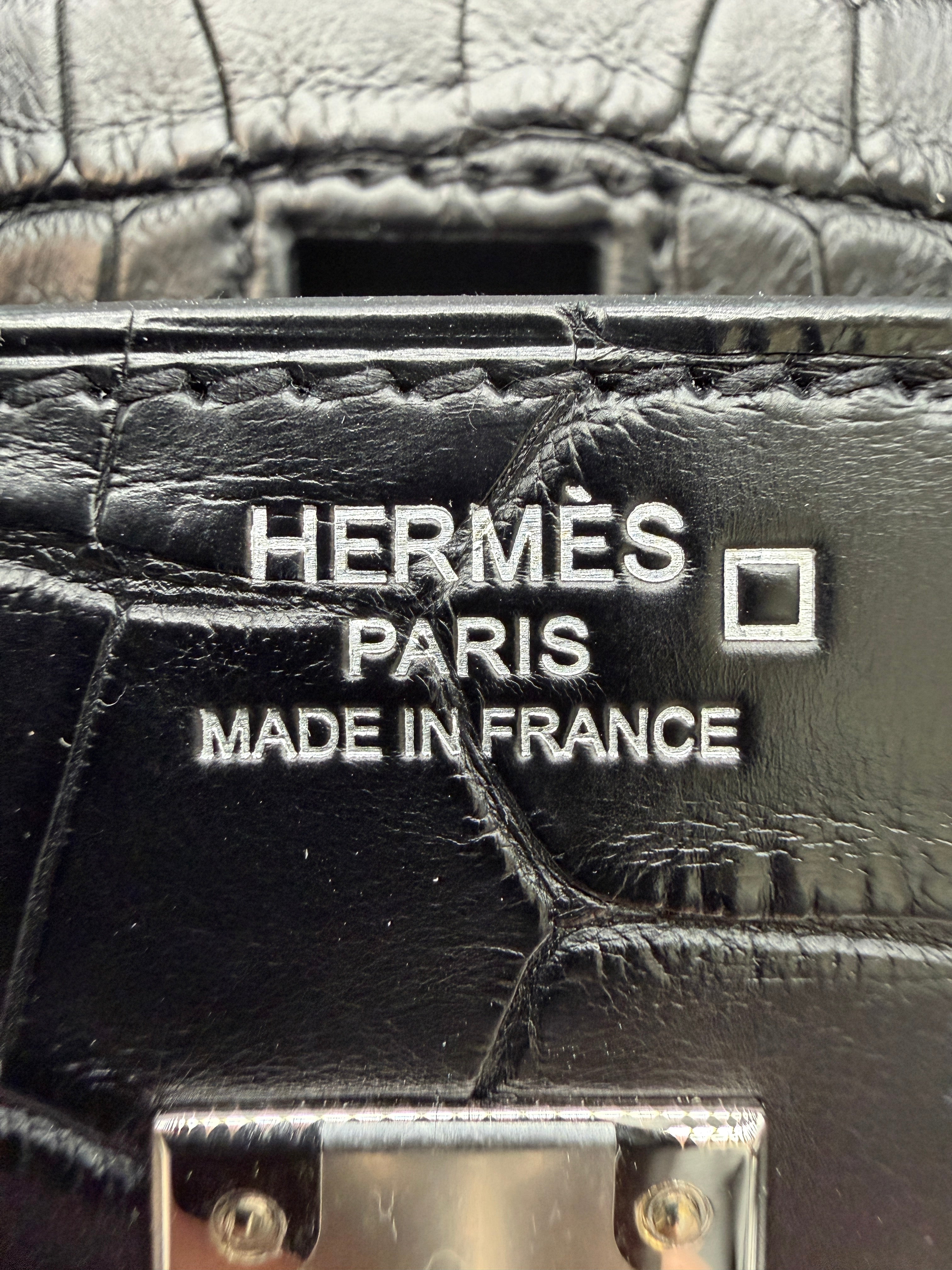 Hermès Birkin 25 Black Matte Palladium Hardware