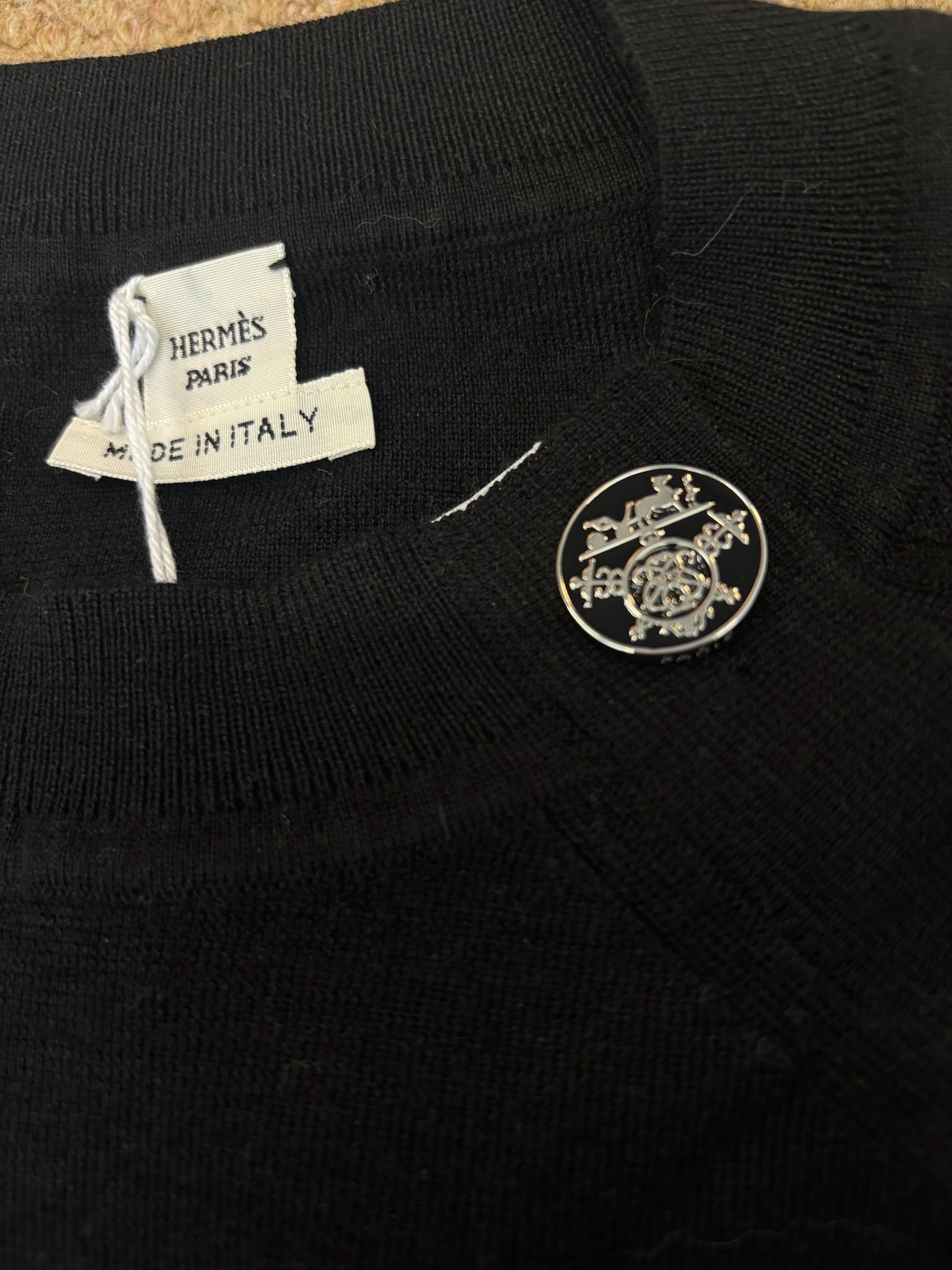 Size 36 - Hermes Ex-Libris Short-sleeve sweater