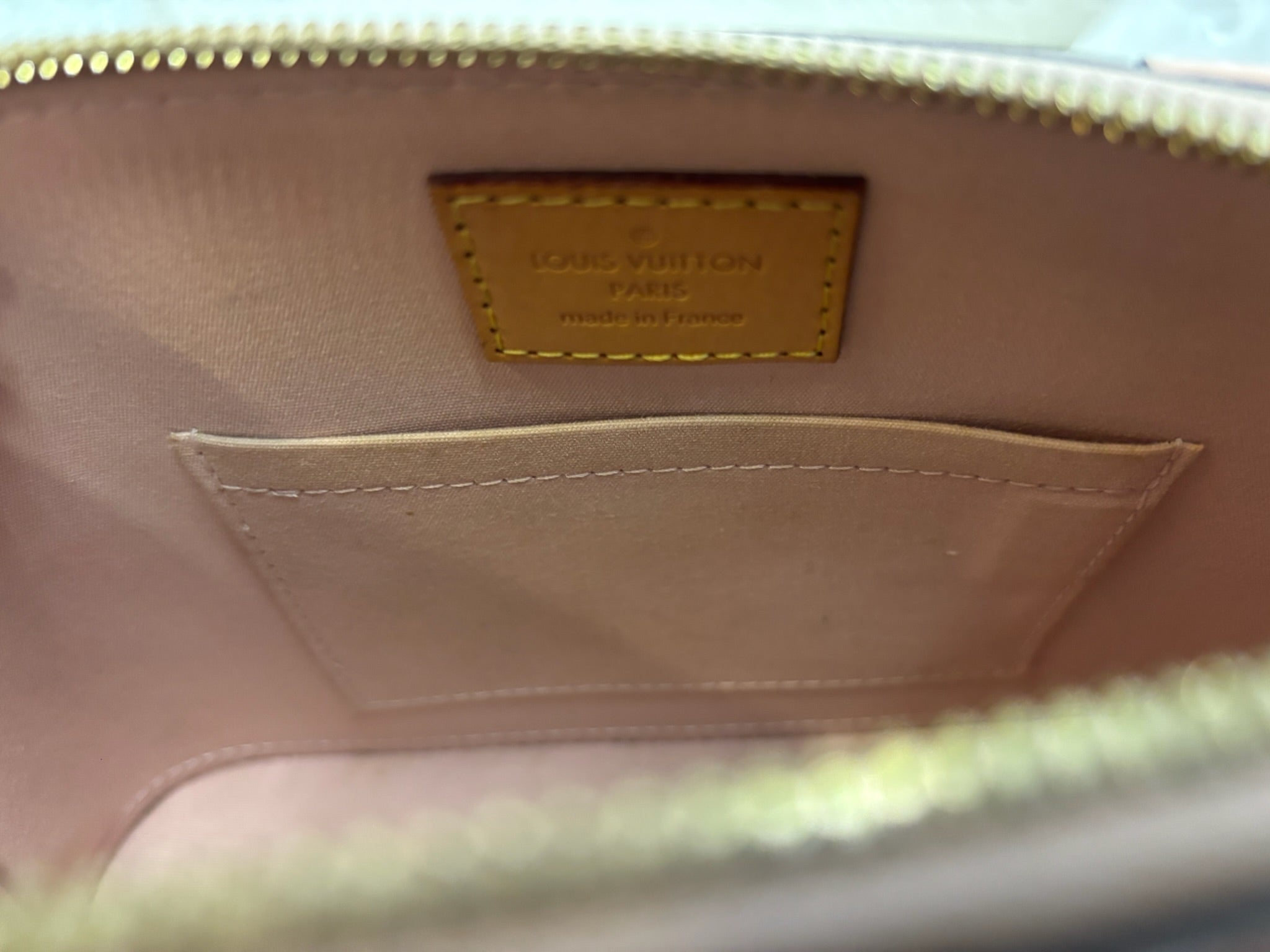 Louis Vuitton Alma BB Vernis Patent Leather Pink