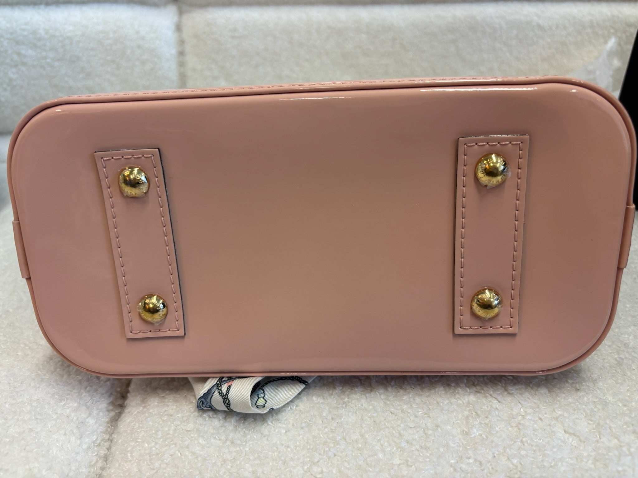 Louis Vuitton Alma BB Vernis Patent Leather Pink