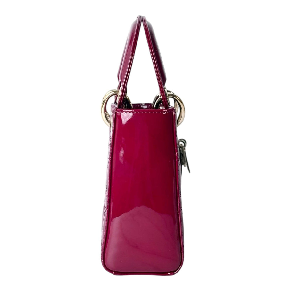 Dior Red Lady Dior Mini Bag in Patent