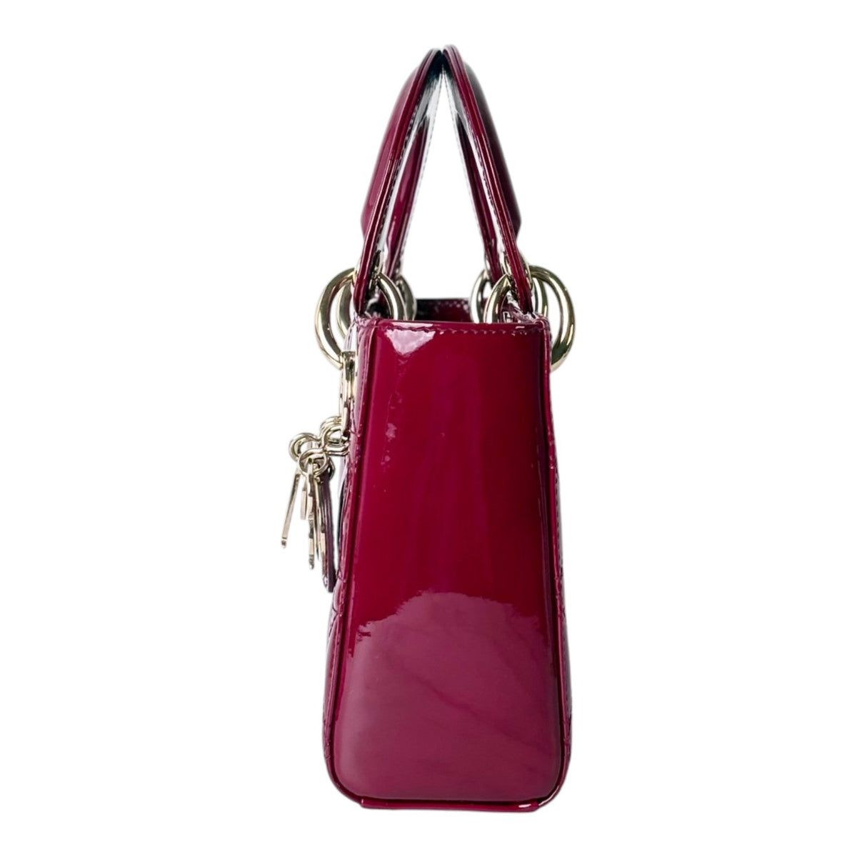 Dior Red Lady Dior Mini Bag in Patent