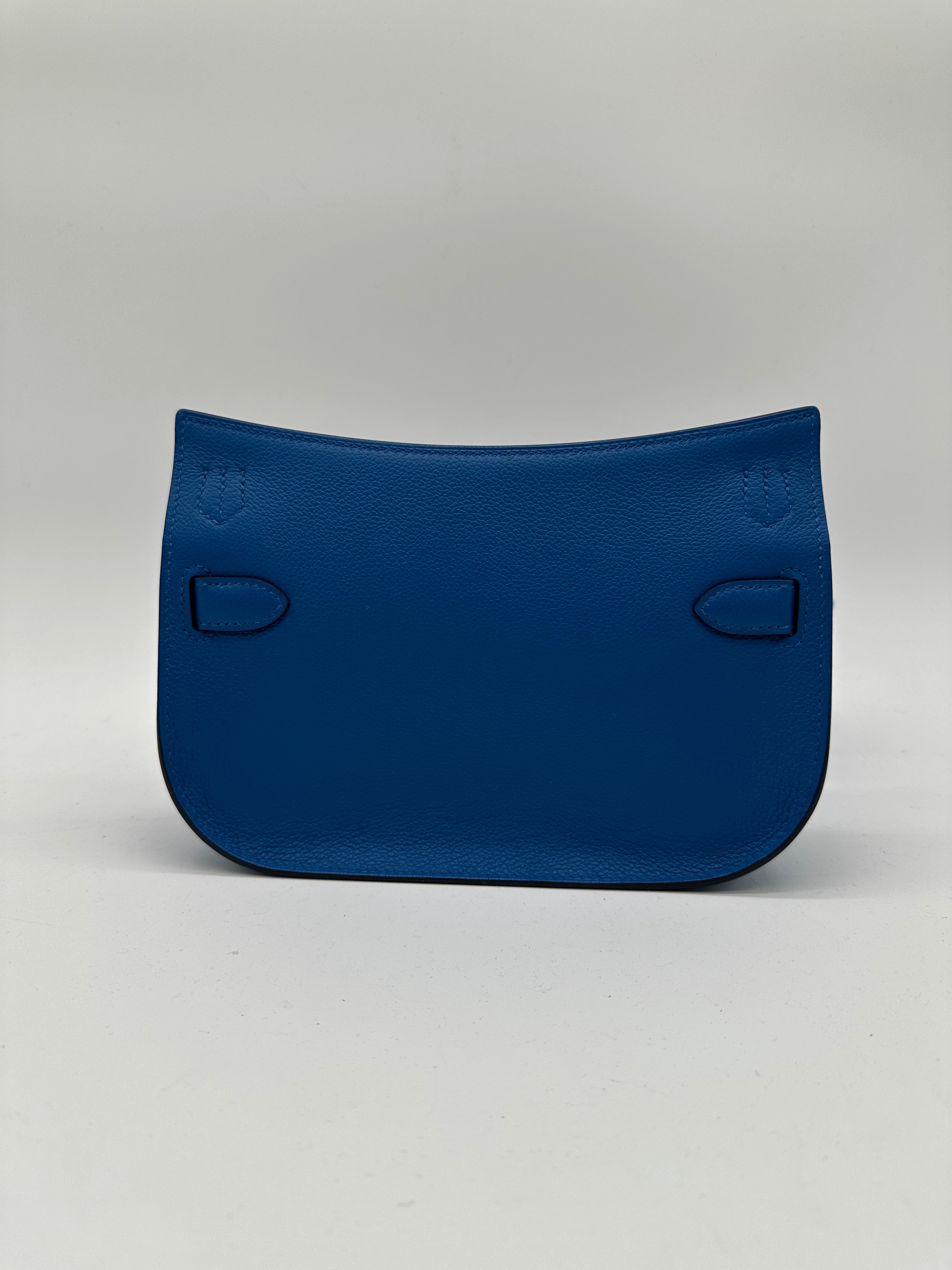 Hermès Mini Jypsiere Evercolor Blue Zellige Palladium Hardware