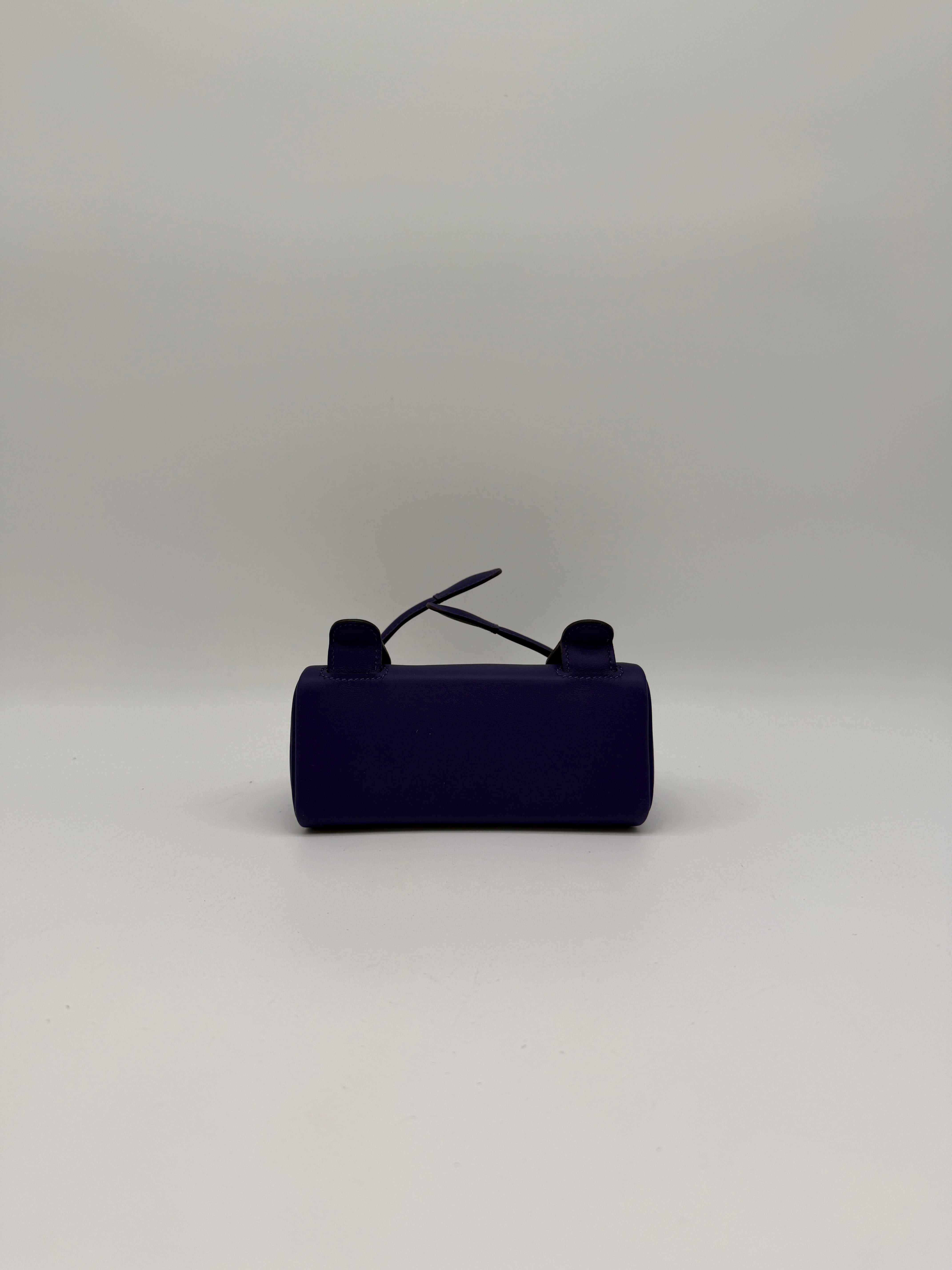 Hermès Kelly Doll Purple/ Dune Swift Palladium Hardware