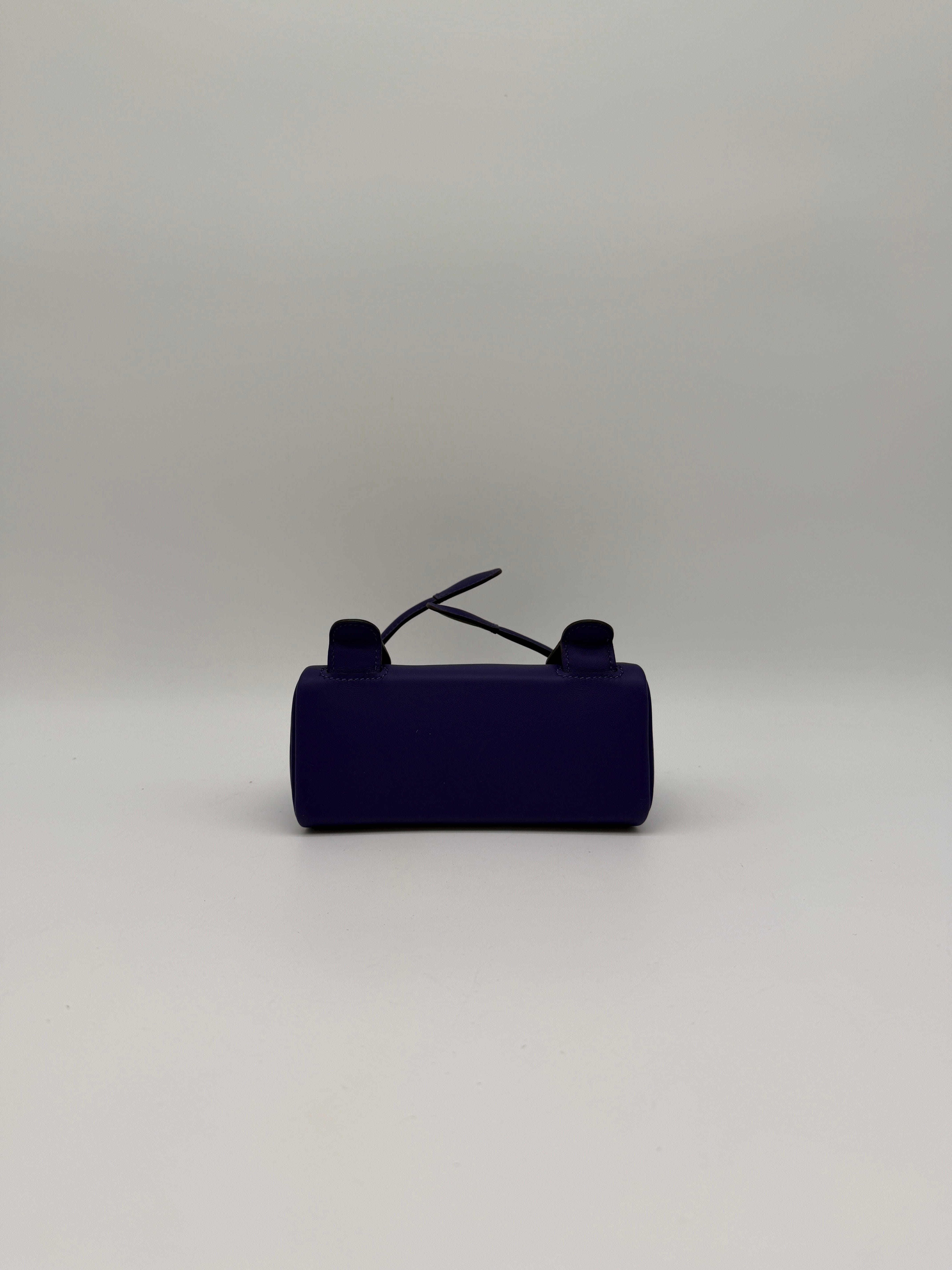 Hermès Hermès Kelly Doll Purple/ Dune Swift Palladium Hardware