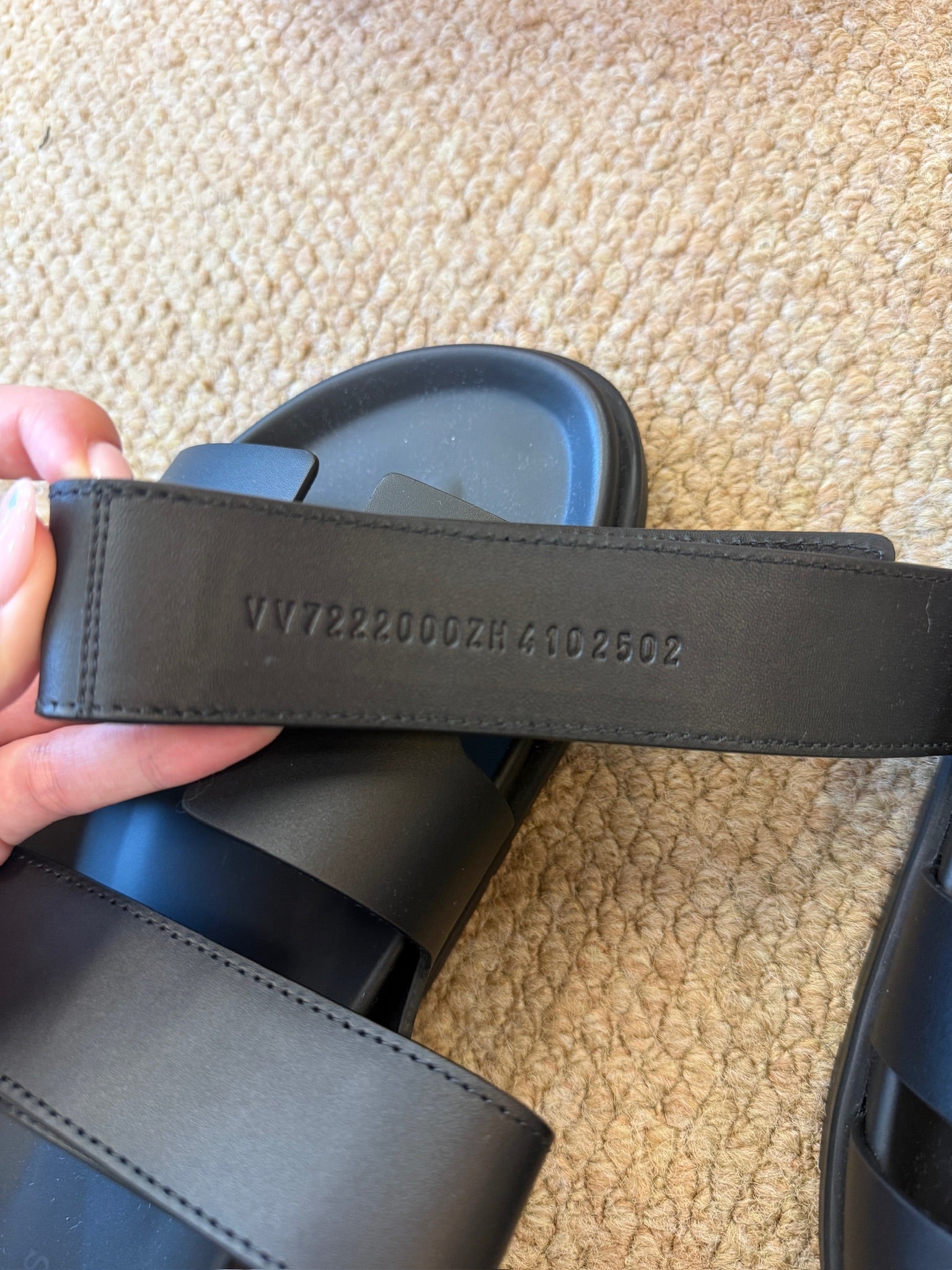 Size 41- Hermès Chypre sandal black