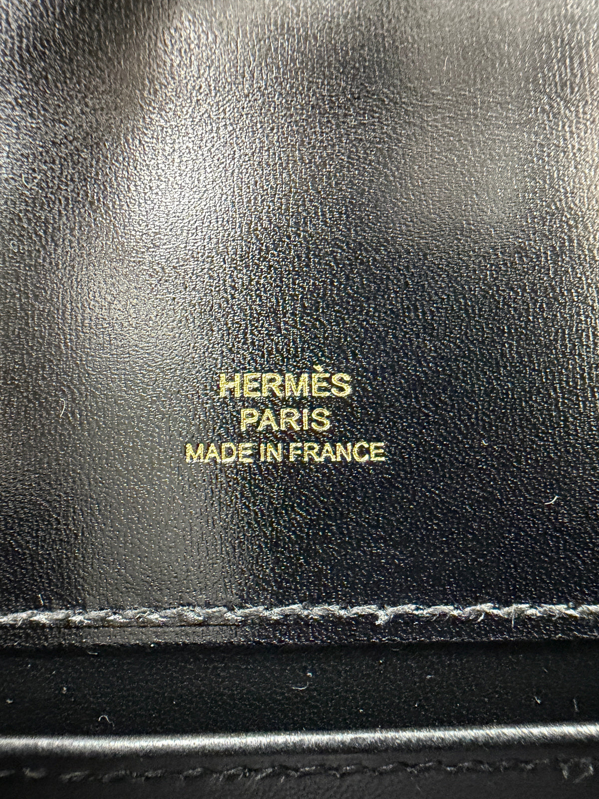 Hermès Kelly Pochette Marquete Noir/ Blanc/ Jaune De Naples Box Leather Gold Hardware