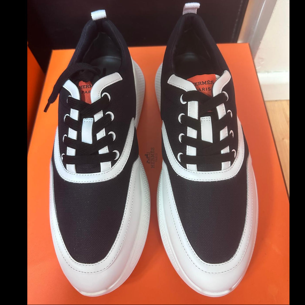75A. Giga Sneaker Navy with White Leather - Size 42.5