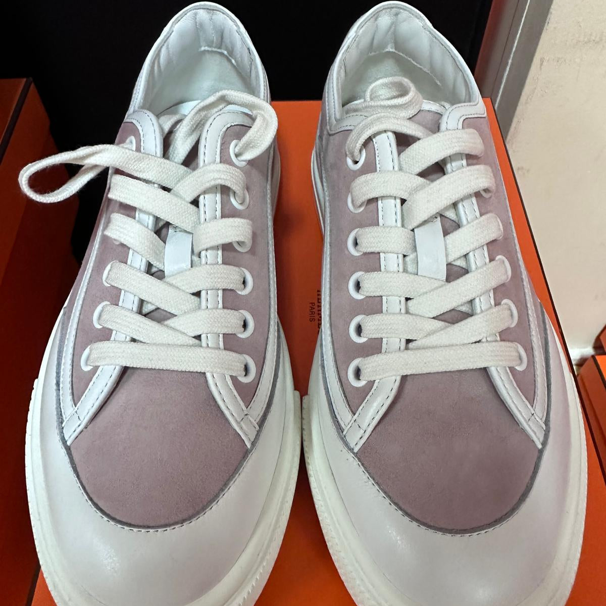 80A. Jet Sneaker in Suede goatskin/calfskin Pink - Size 36
