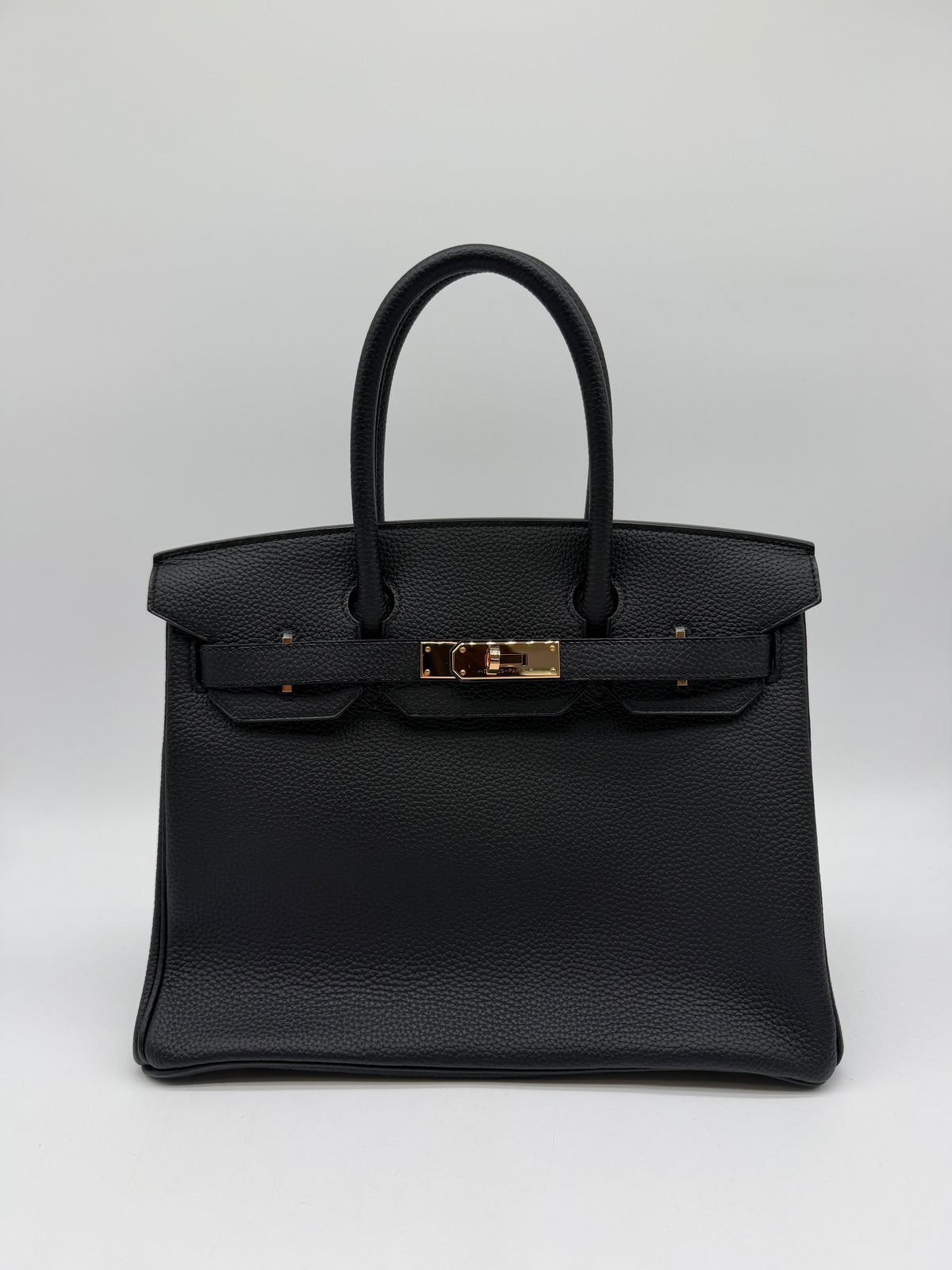 Hermès Birkin 30 Black Togo Rose Gold Hardware