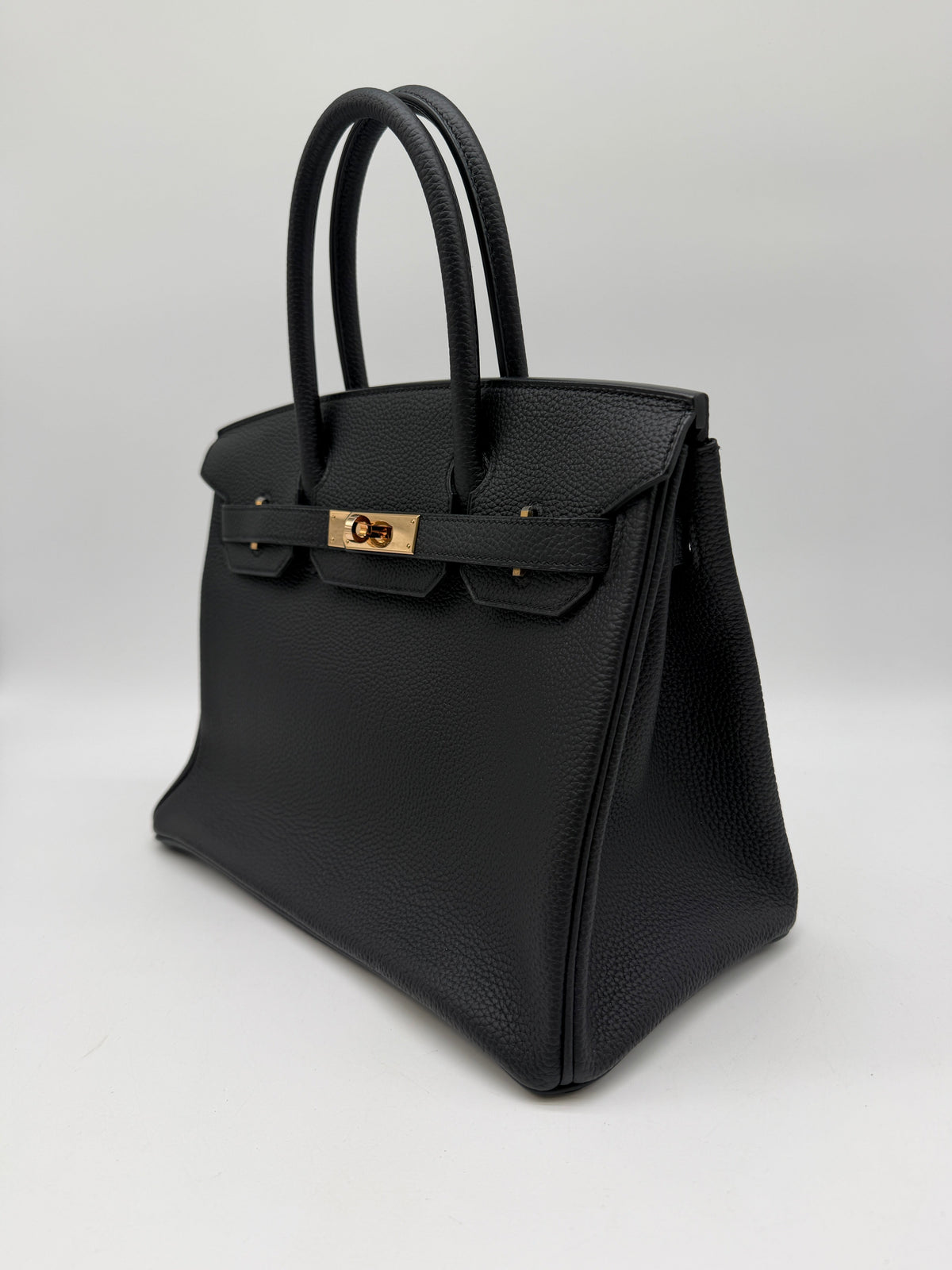 Hermès Birkin 30 Black Togo Rose Gold Hardware