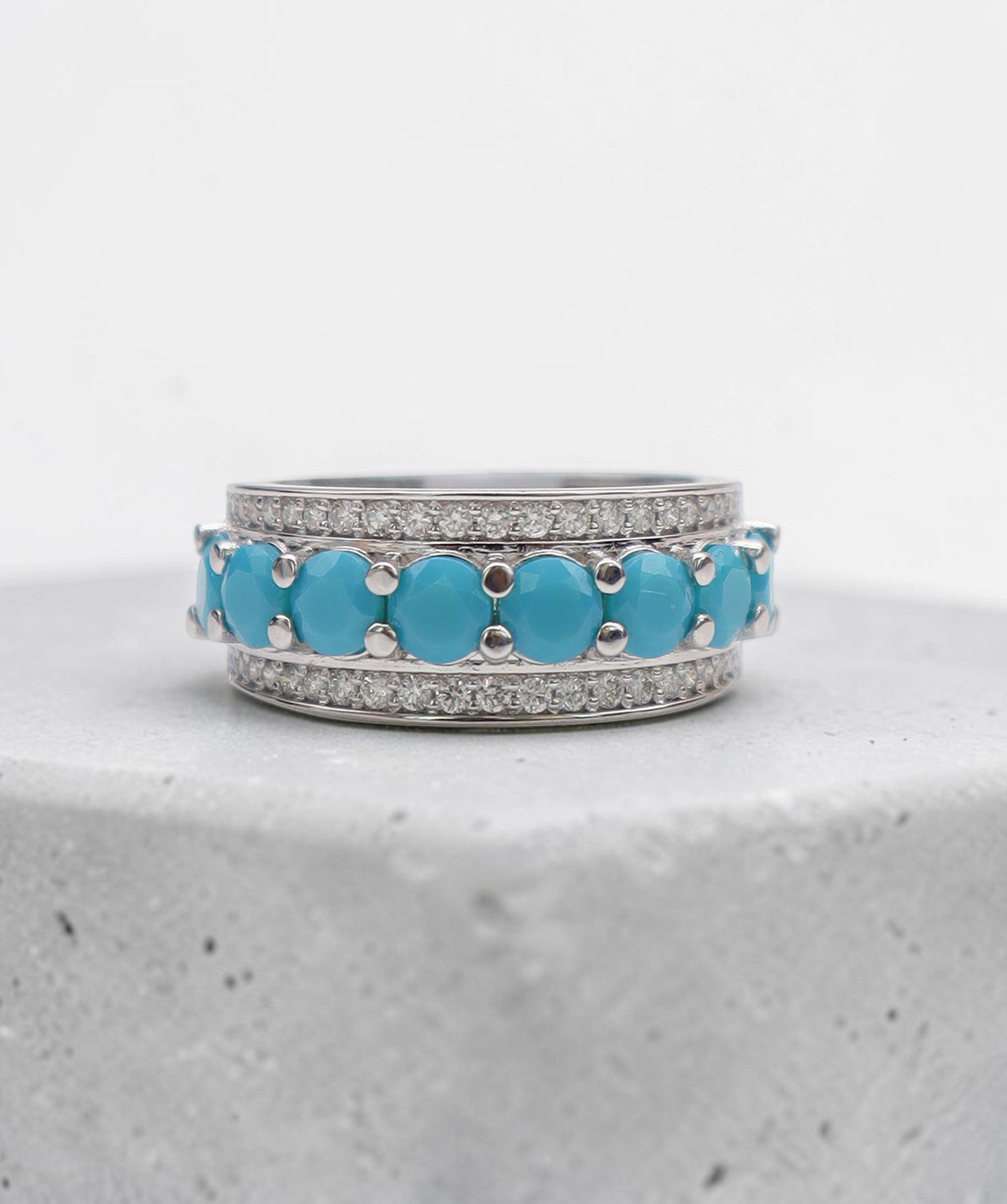 Turquoise Melee WG Ring DXBS6447