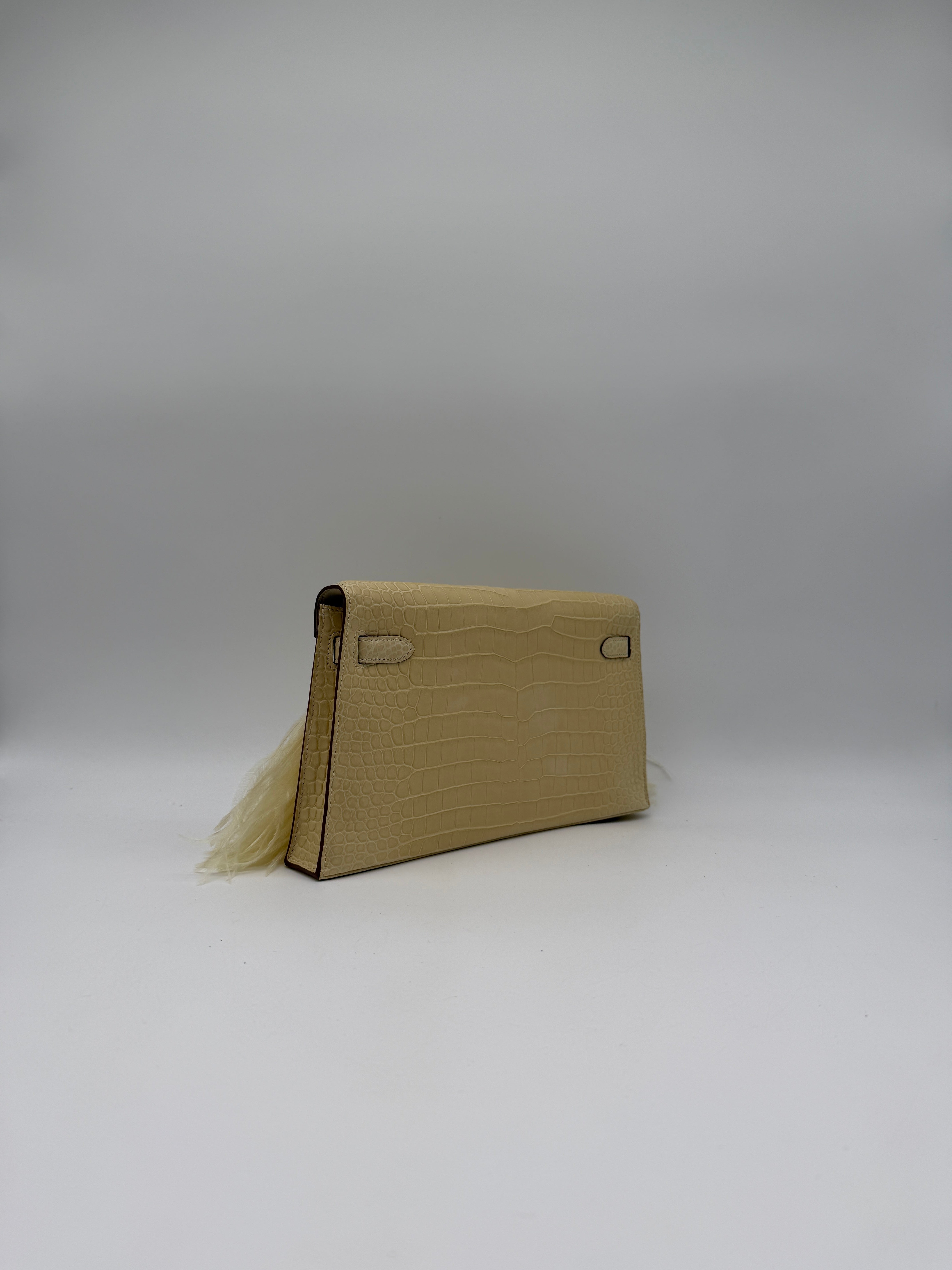 Kelly Elan Foile Vanilla Matte Porosus Palladium Hardware
