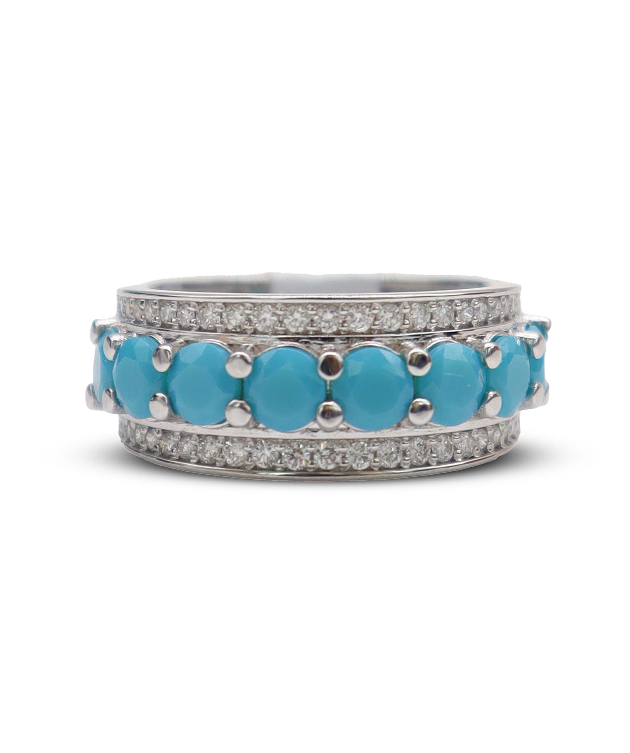 Turquoise Melee WG Ring DXBS6447