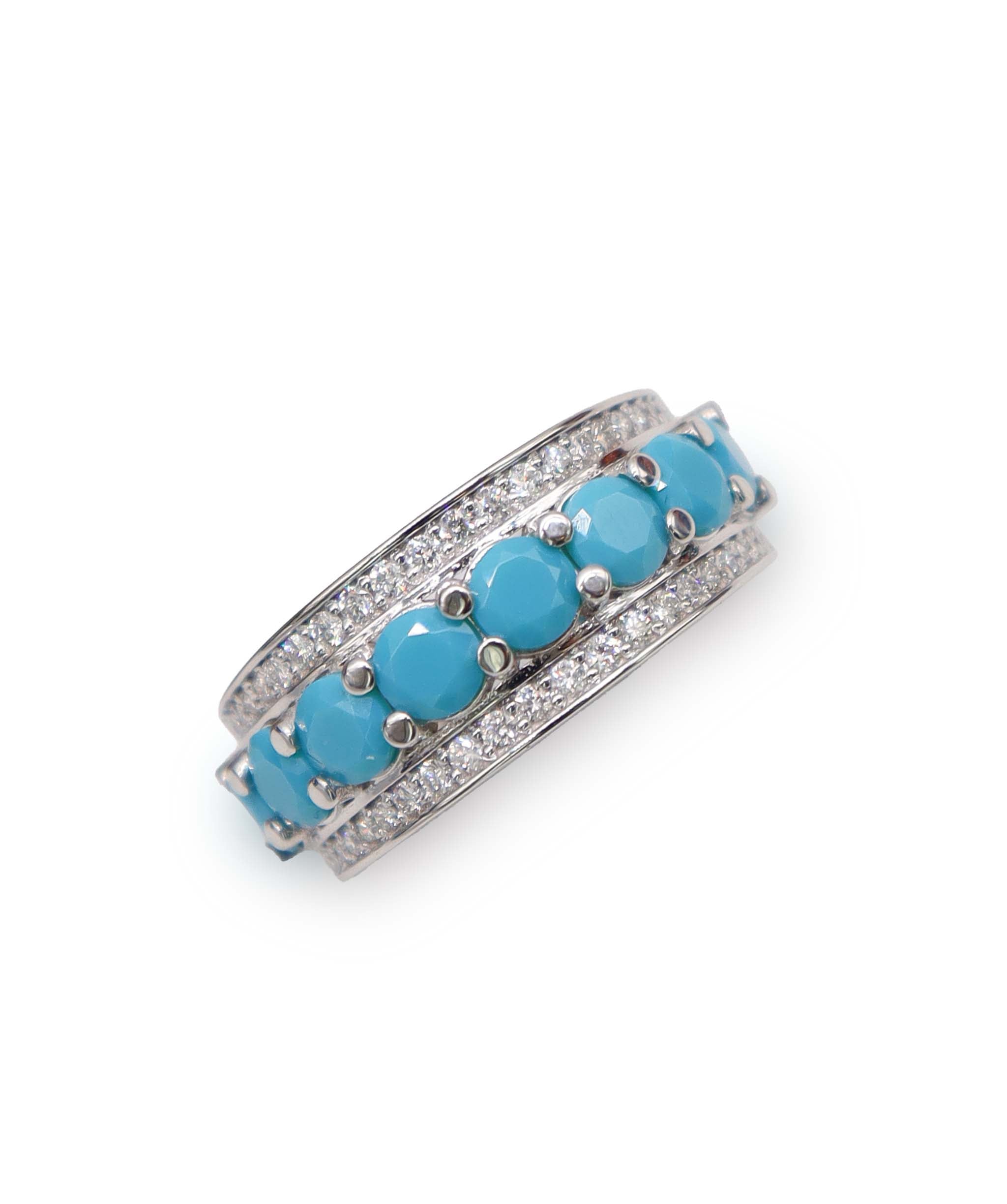 Turquoise Melee WG Ring DXBS6447