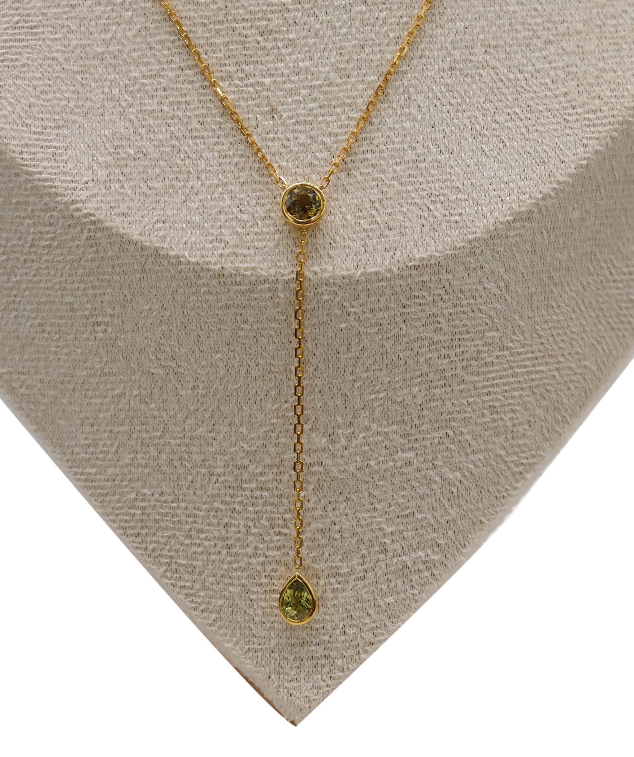 Mali Garnet Lariat Necklace DXBS6598