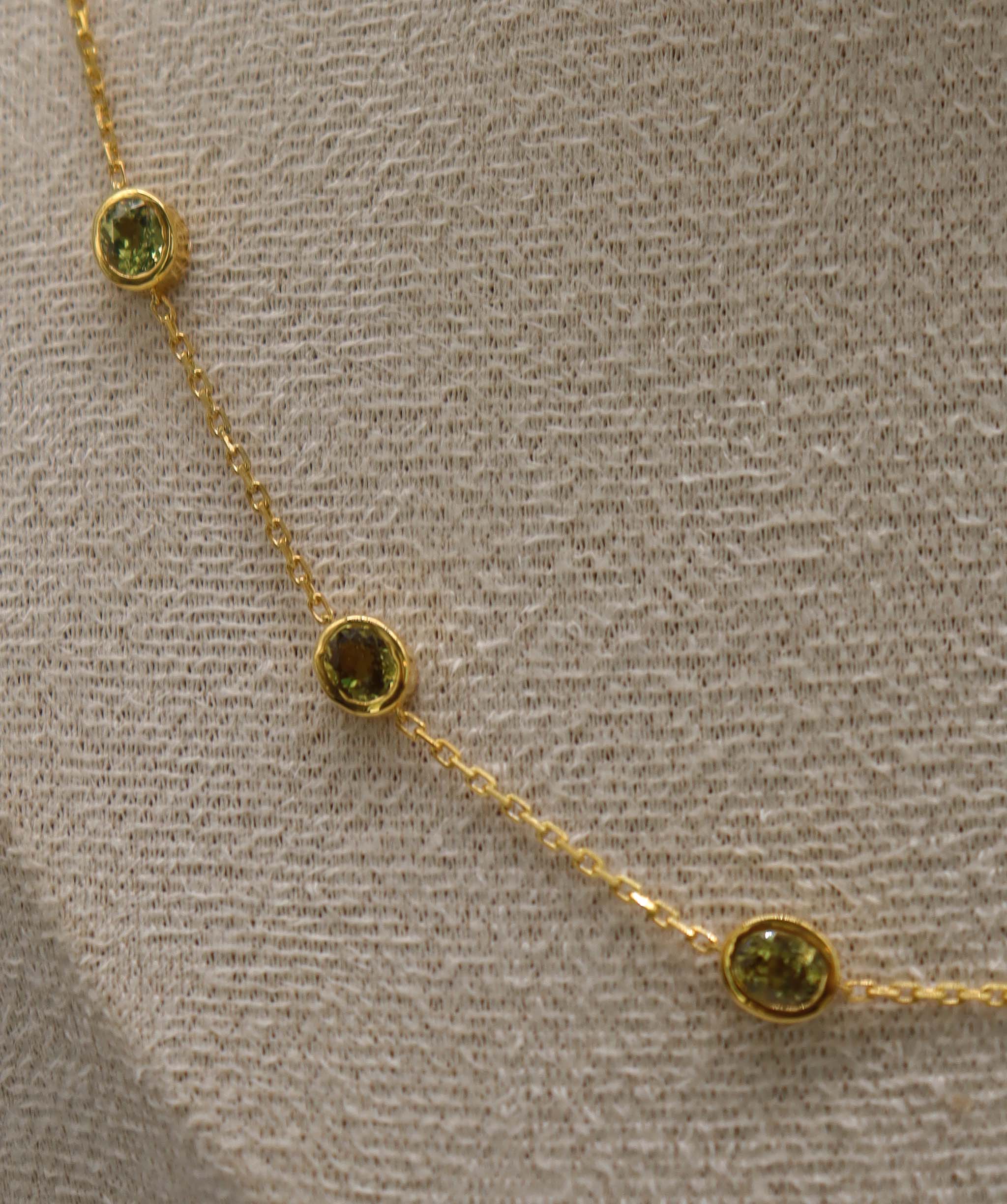 Mali Garnet Satelite Necklace DXBS6600