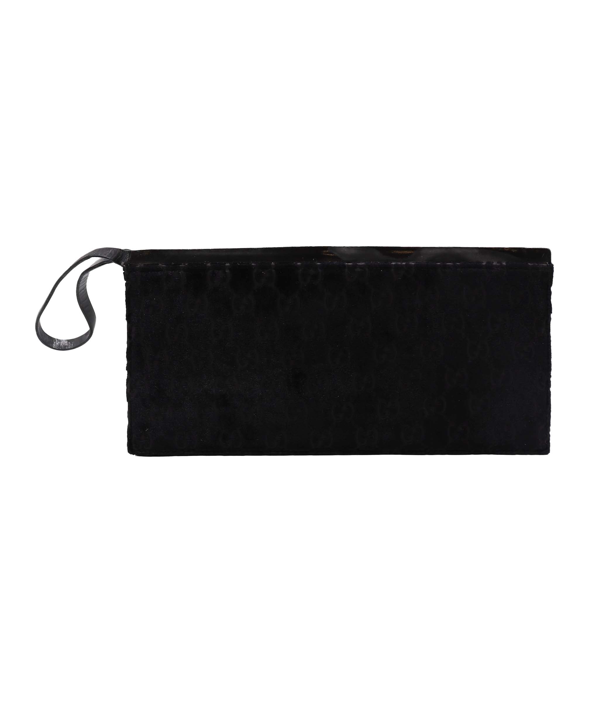 Gucci GG Velour Clutch Bag Black - DXBS1821