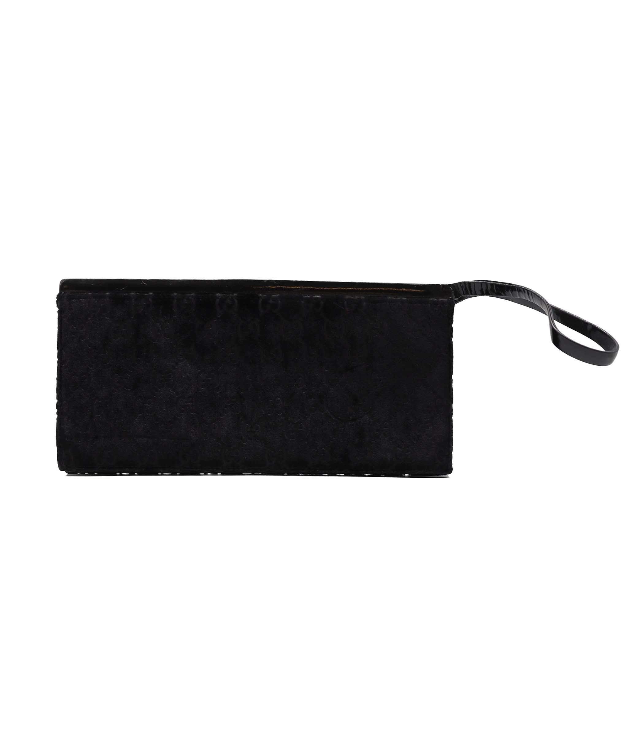 Gucci GG Velour Clutch Bag Black - DXBS1821